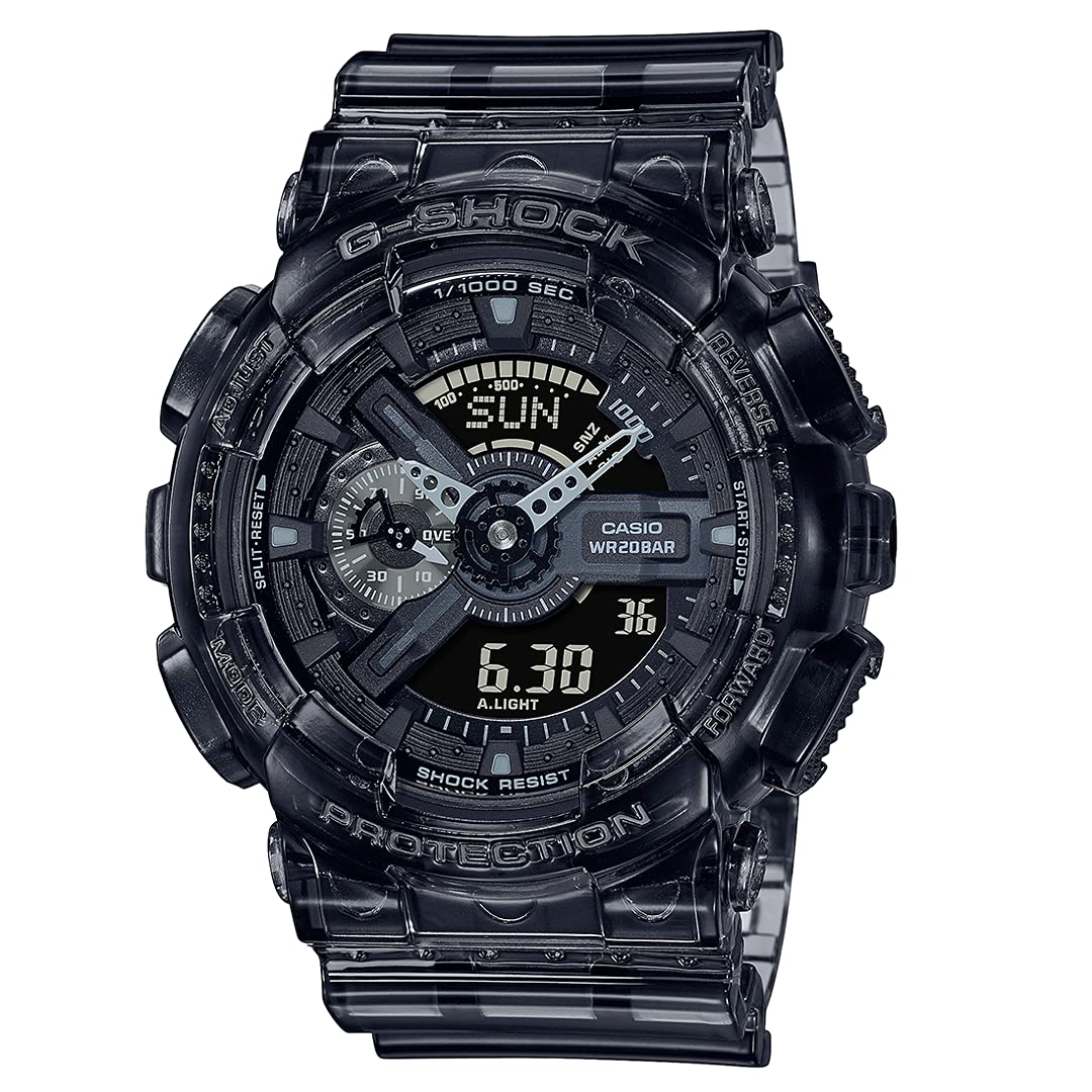 Casio G-Shock GA-110SKE-8AER Men's Shock-Resistant Digital Watch with Grey Plastic Strap - Durable Sports & Outdoor Watch for Running, Hiking, and Extreme Activities