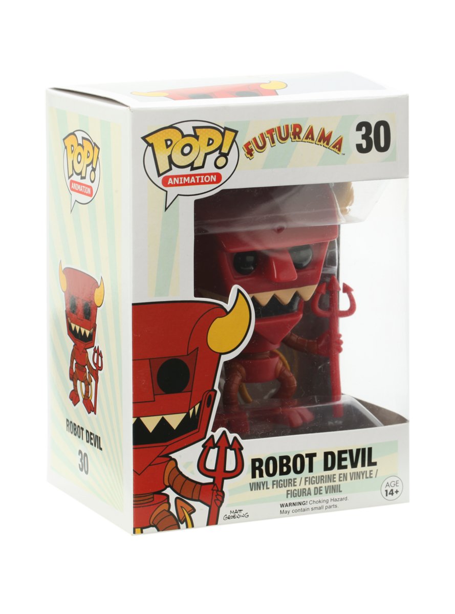 Funko POP TV: Futurama - Robot Devil Action Figure Collectible Vinyl Toy | Futurama Merchandise for Fans | Perfect for Display, Gifts, and Anime Collections