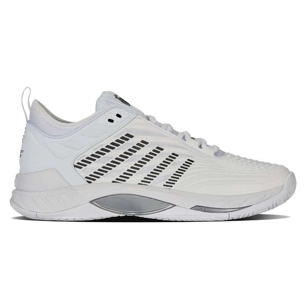 K Swiss Hypercourt Supreme 2 Men's Tennis Shoes - White/Black - Lightweight Performance Court Shoes for Men - Perfect for Tennis, Pickleball & Casual Wear