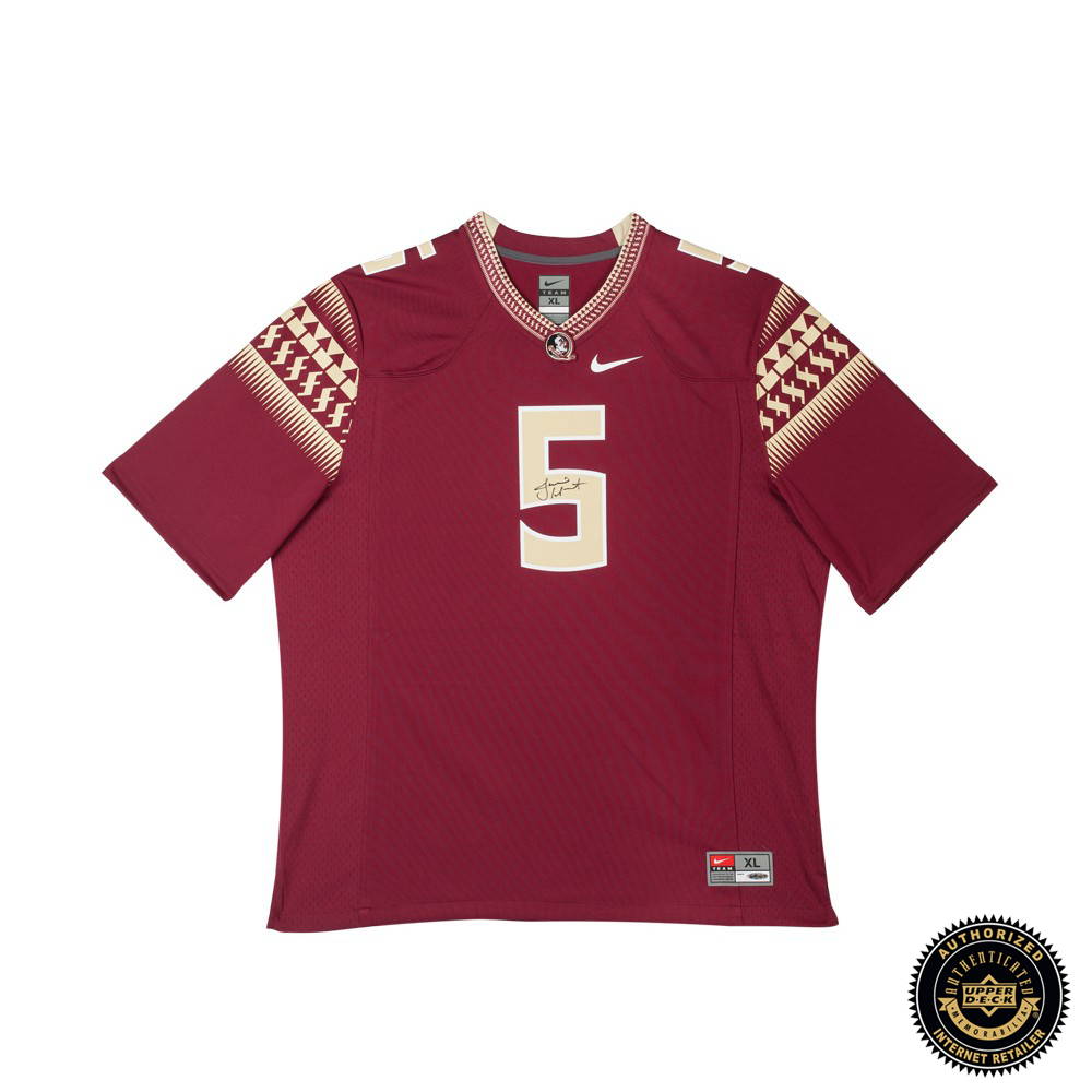 Authentic Jameis Winston Signed Florida State Seminoles Garnet Nike Replica Jersey - Limited Edition Collectible for Football Fans & Sports Memorabilia Enthusiasts - Perfect for Display, Gifts, and Game Day Spirit