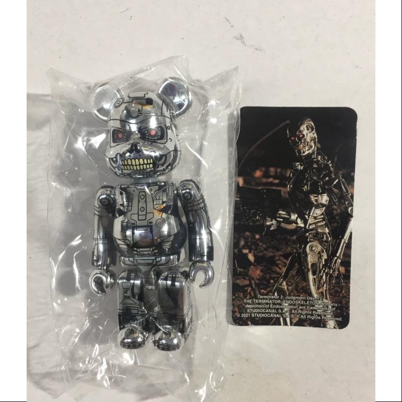 Bearbrick Series 43 SF Terminator 2 Judgment Day 100% Collectible Figure - Perfect for Anime Fans, Movie Collectors & Home Decor Display