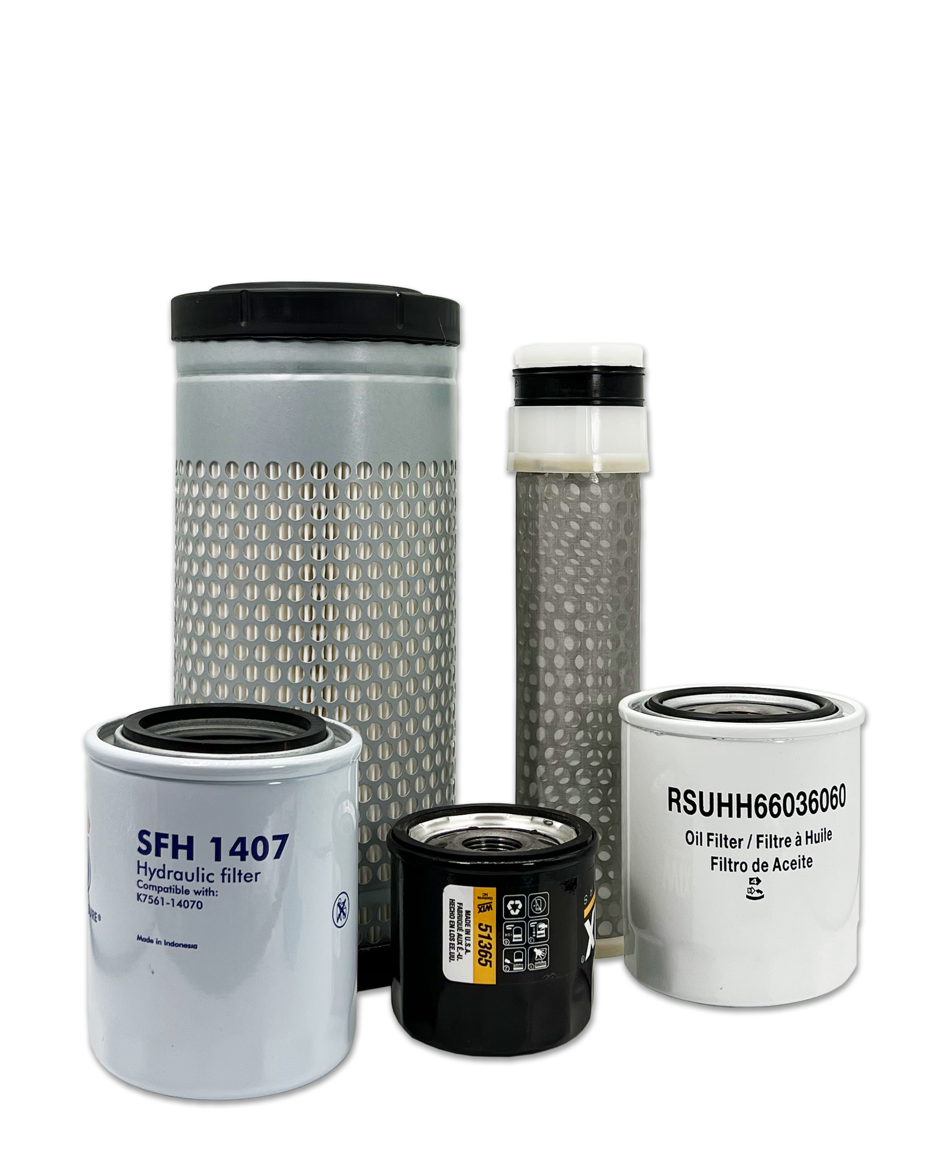 HERO® Maintenance Filter Kit for Kubota RTV500 Utility Vehicle - Air Oil Fuel Filters Replacement - Perfect for Off-Road Farm & Construction Use