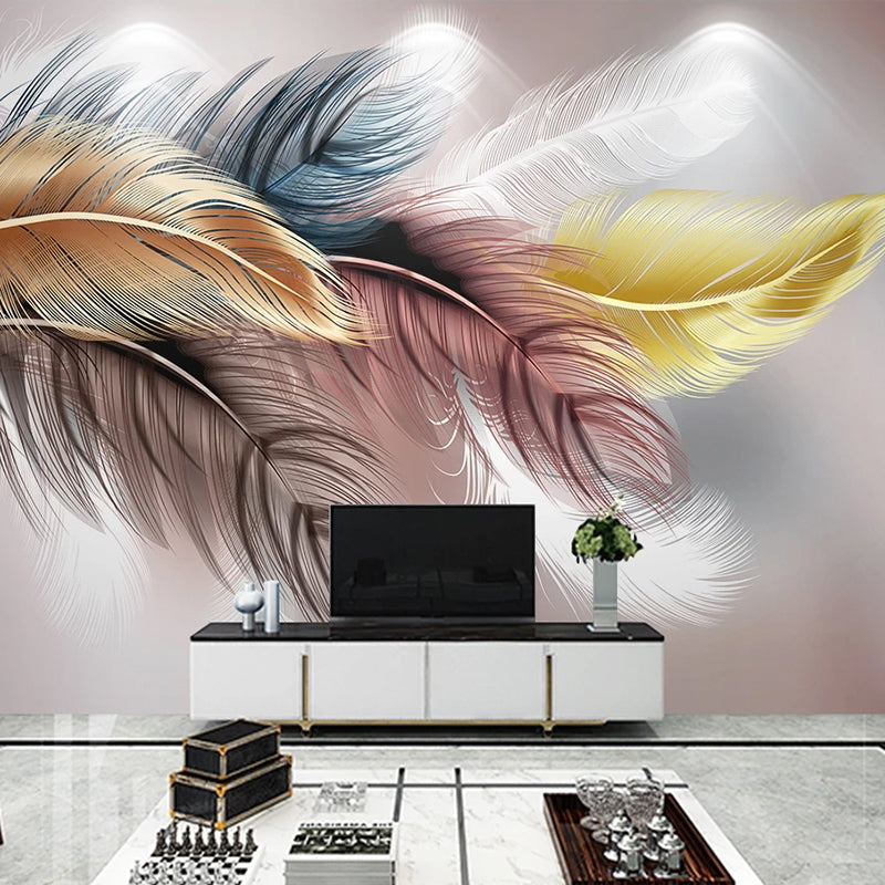 Bright Leaf Wallpaper Murals - Premium Self-Adhesive Wall Decor for Living Room, Bedroom & Office | Transform Your Space with Nature-Inspired Designs