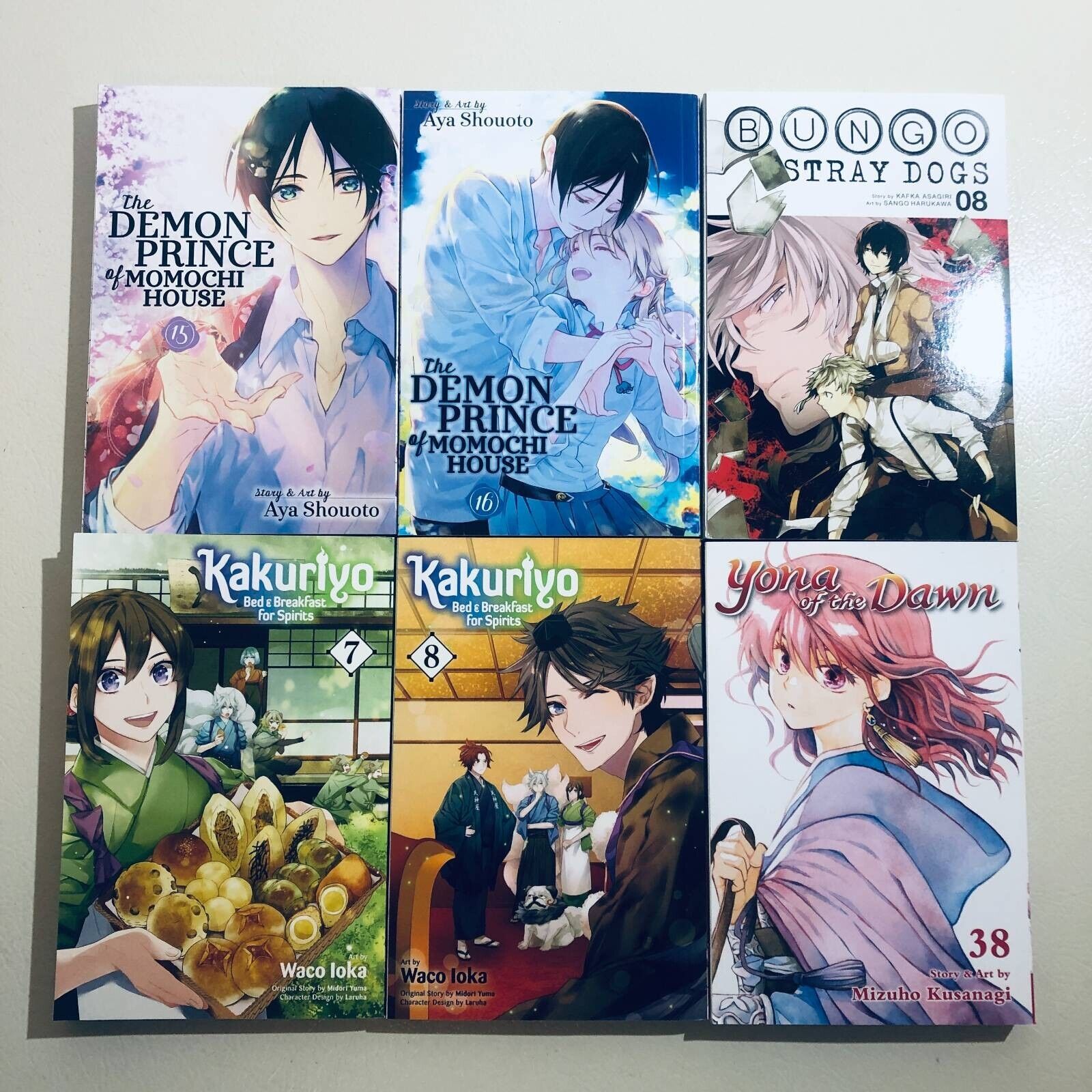 Demon Prince & Bungo Stray Dogs Manga Set - 6 Softcover Books Collection | Perfect for Anime Fans & Manga Collectors | Great Gift for Otaku Culture Enthusiasts