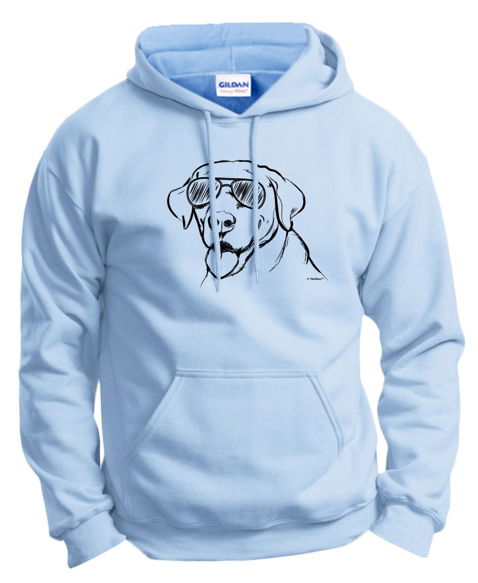 Labrador Retriever Gifts - Dog Sunglasses & Hoodie Sweatshirt for Labrador Lovers | Perfect for Pet Birthdays, Dog Walks & Matching Outfits