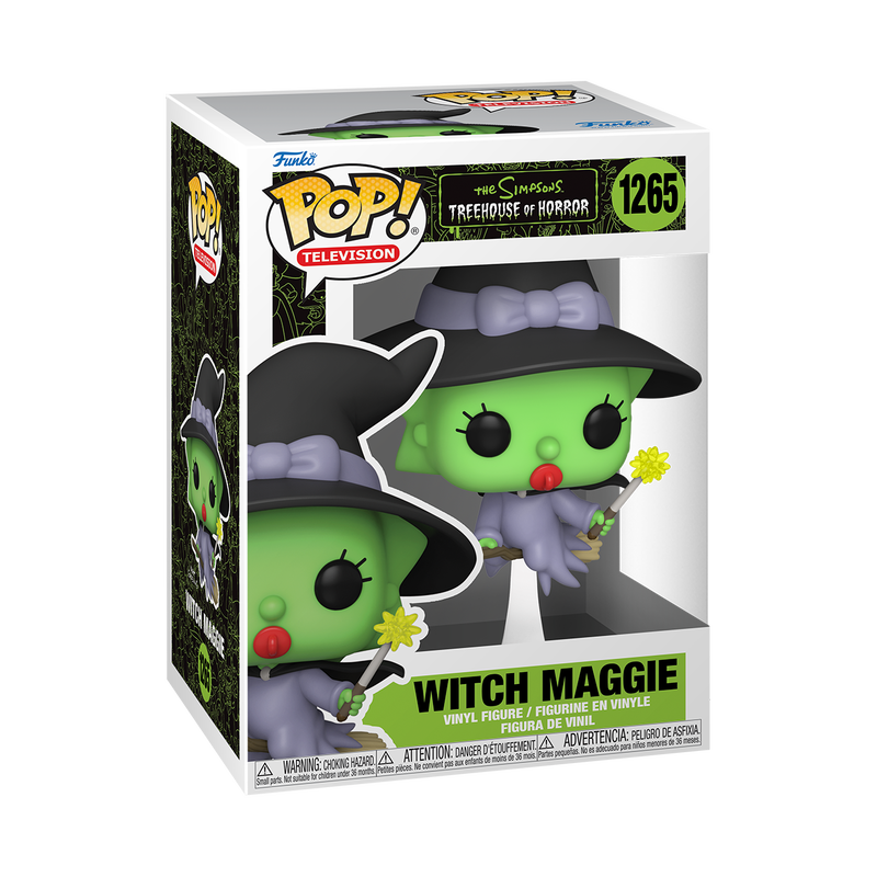 Witch Maggie Funko Pop - The Simpsons Collectible Figure #1265 with Protective Case - Perfect for Halloween Decor, TV Show Merchandise & Pop Culture Collections