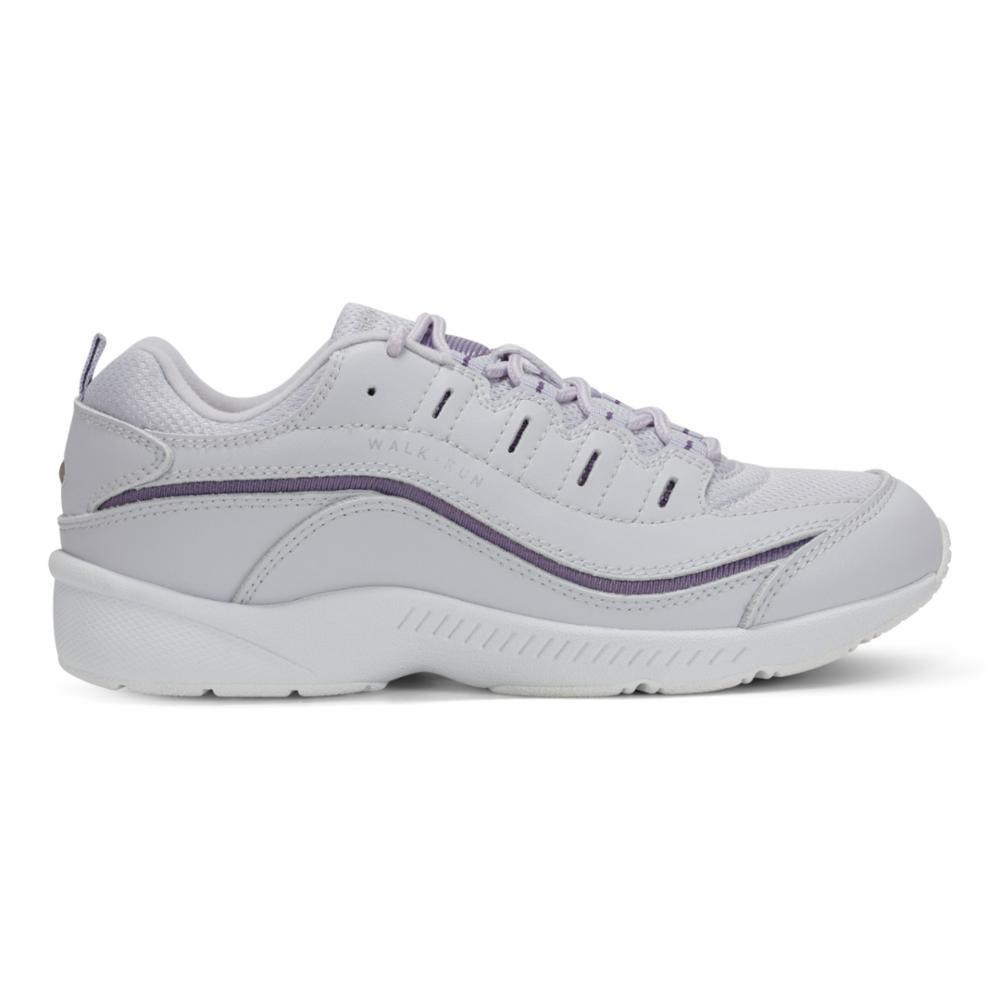 Easy Spirit Women's Romy39 Grey M Comfortable Walking Shoes for Women - Lightweight Slip-On Sneakers for Casual Wear, Travel & Everyday Use