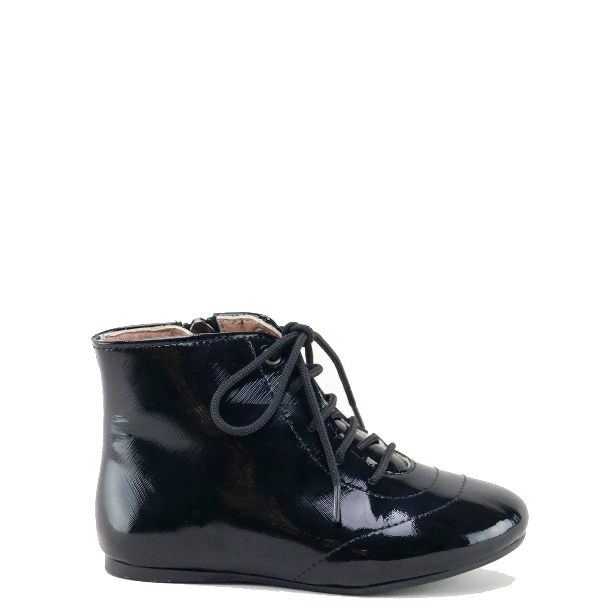 Black Patent Leather Zipper Ankle Boots for Women - Stylish & Comfortable Dress Shoes for Work, Party & Night Out