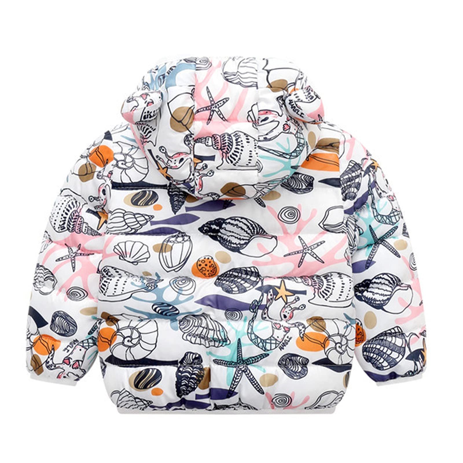 **Cartoon Bear Hooded Jacket for Boys & Girls - Winter & Spring Coats with Print Design - Warm Outerwear for Kids - Perfect for Outdoor Play, School & Casual Wear**