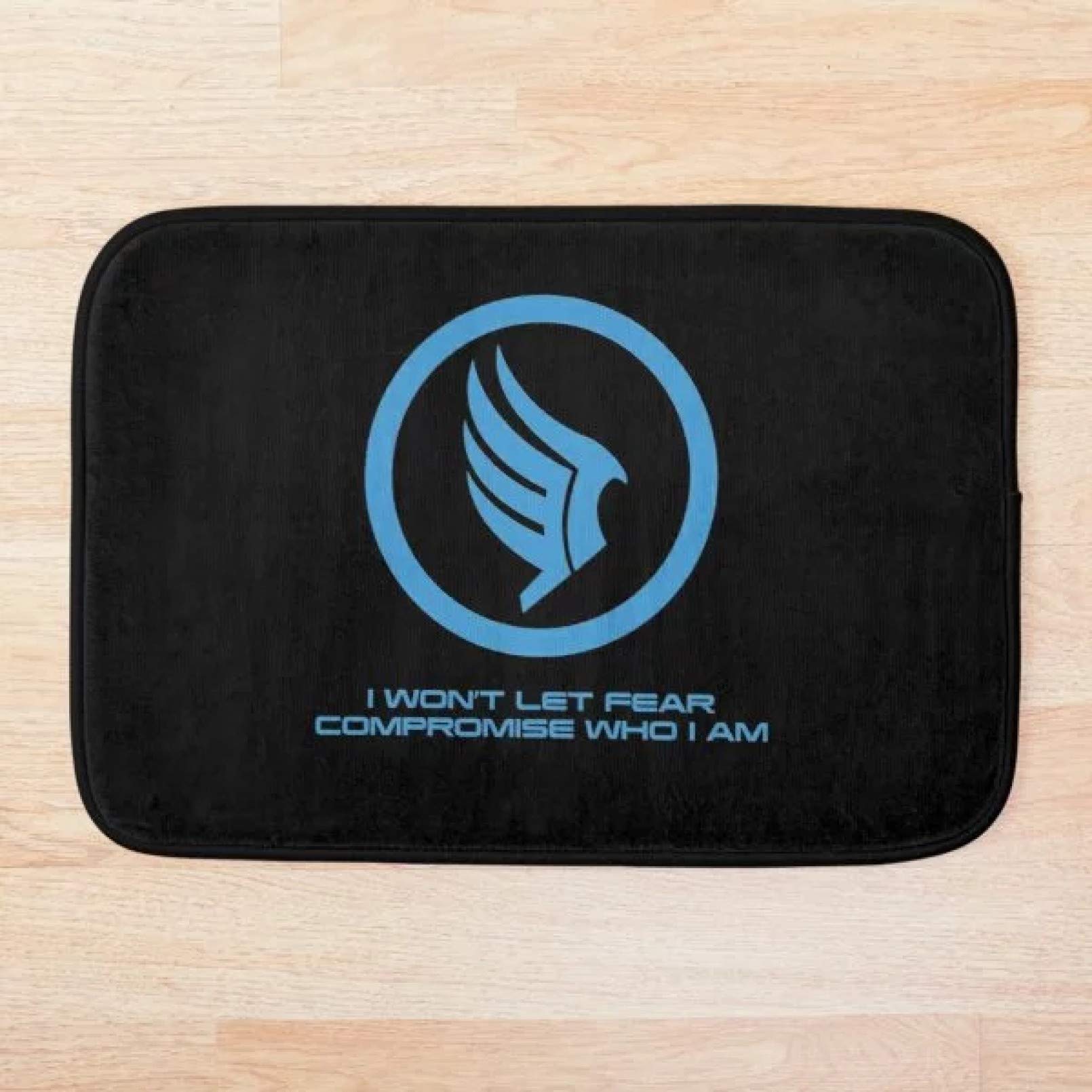 RQJOPE Mass Effect Commander Shepard Paragon 3D Printed Anti-Slip Bath Mat - Soft Washable Doormat for Bathroom, Party & Christmas Decor (40x60cm) - Perfect for Gamers, Sci-Fi Fans & Home Decor Enthusiasts