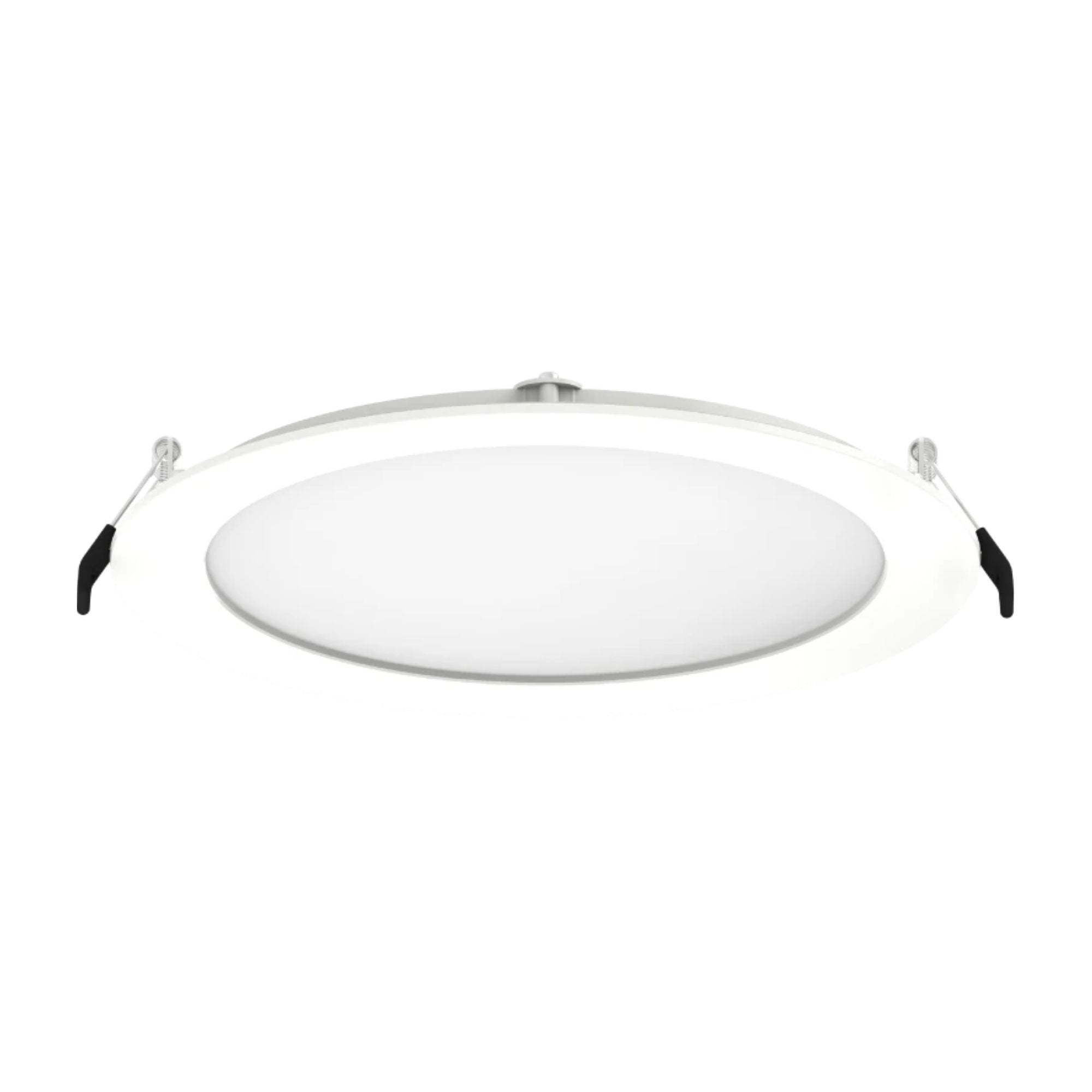 8 Inch Wafer Commercial LED Downlight - 2100 Lumens, 5 CCT Options, 120-277V, White Smooth Trim - Perfect for Offices, Retail Stores & Restaurants