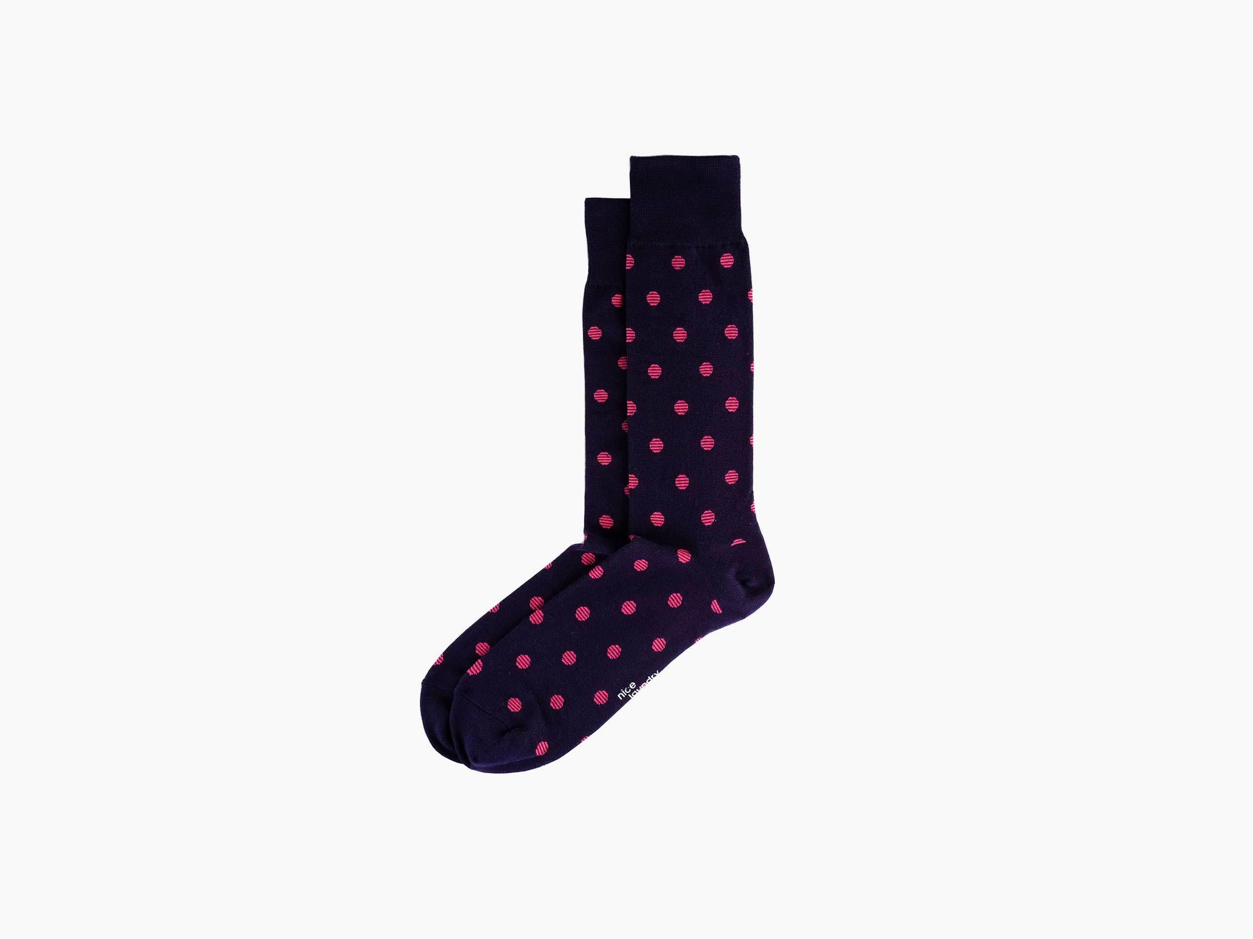 Split Dots Navy Blue/Magenta - Non-Slip Grip Pads for Phones, Tablets & Laptops | Perfect for Office, Home & Travel Use