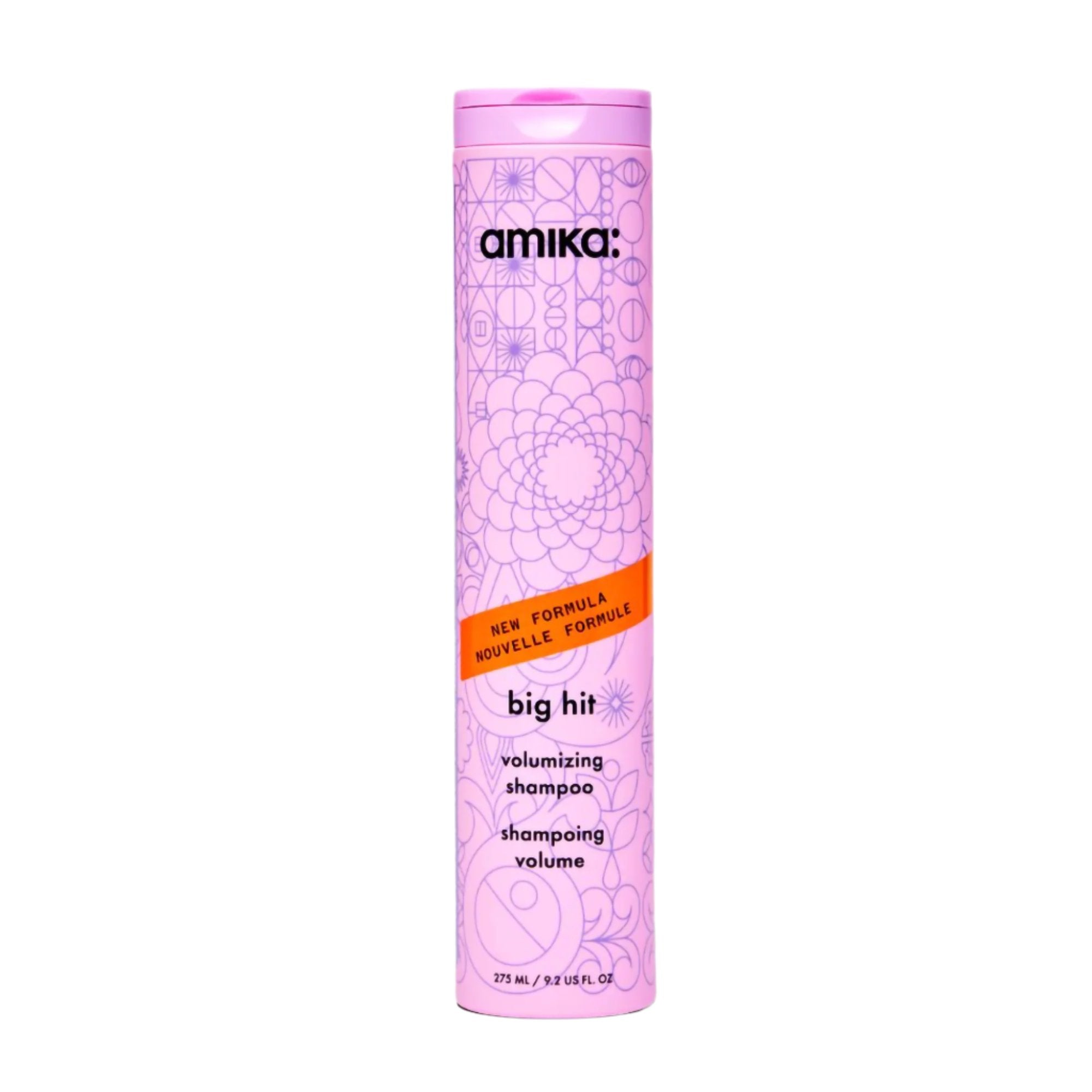 Amika Big Hit Volumizing Shampoo for Fine & Flat Hair - Sulfate Free Hair Care for Volume & Body - Perfect for Daily Use & Special Occasions