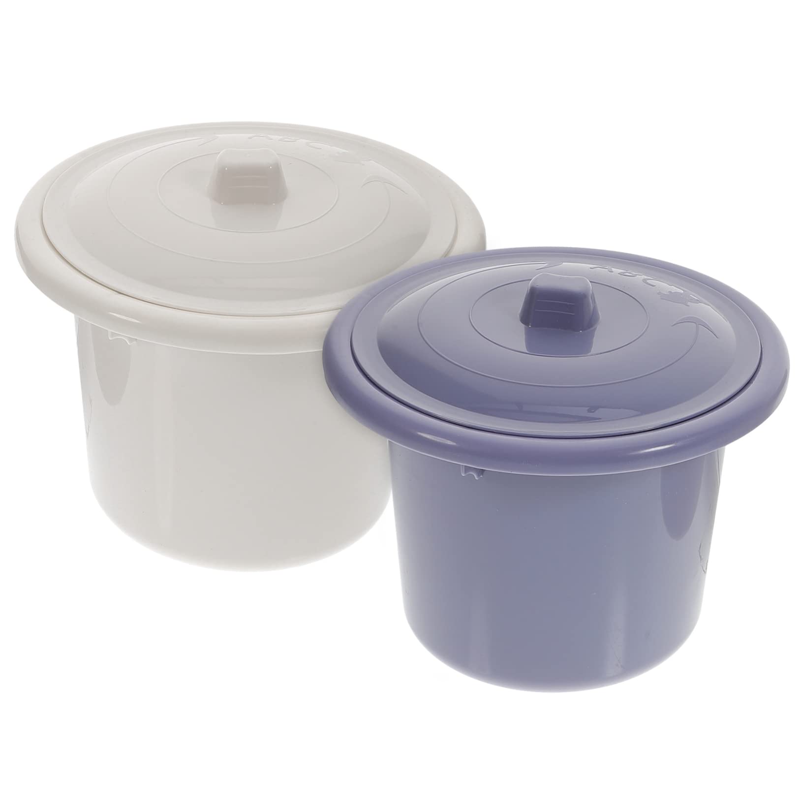 2pcs Portable Spittoon for Elderly Men & Adults - Travel Urinal Pail with Lid, Car Potty Container, Convenient Chamber Pot for Home & Outdoor Use - Ideal for Road Trips, Camping & Bedridden Care