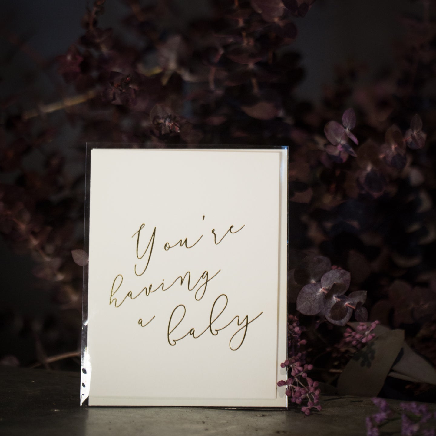 Congratulations on Your Baby - Elegant New Baby Greeting Card for Baby Showers, Birth Announcements & Celebrations