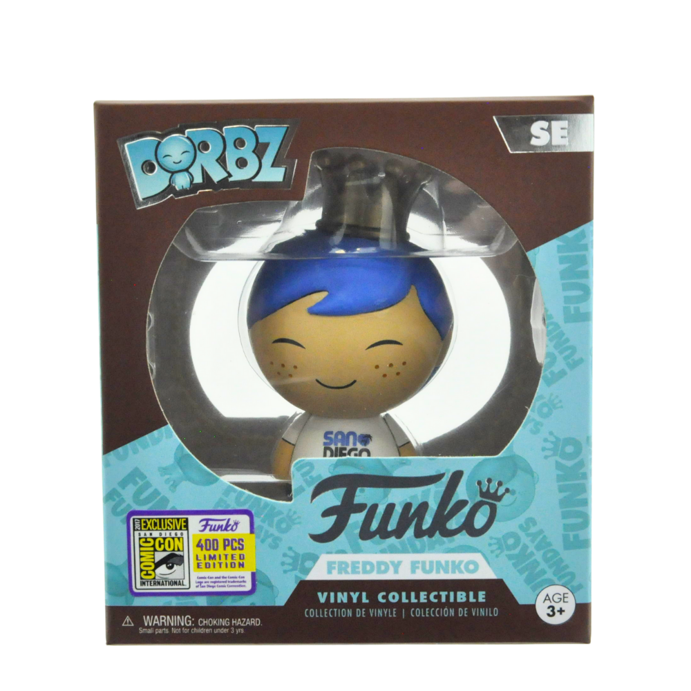 Funko Dorbz Freddy Funko Blue Hair SDCC 2017 Exclusive Limited Edition 400 Pieces - Collectible Pop Vinyl Figure for Comic Con & Display Cases
