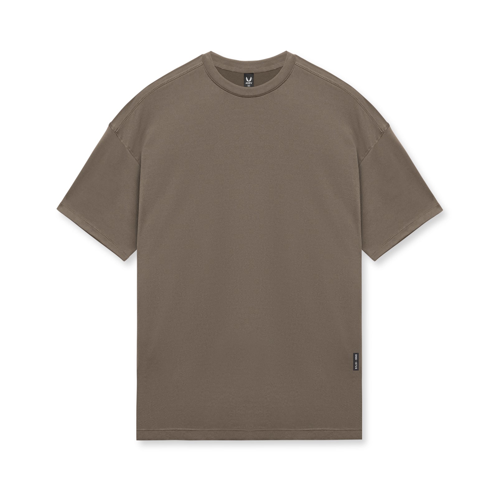 Core Mesh Oversized T-Shirt for Women - Breathable Loose Fit Tee in Deep Taupe | Casual Streetwear, Lounge & Summer Outfits
