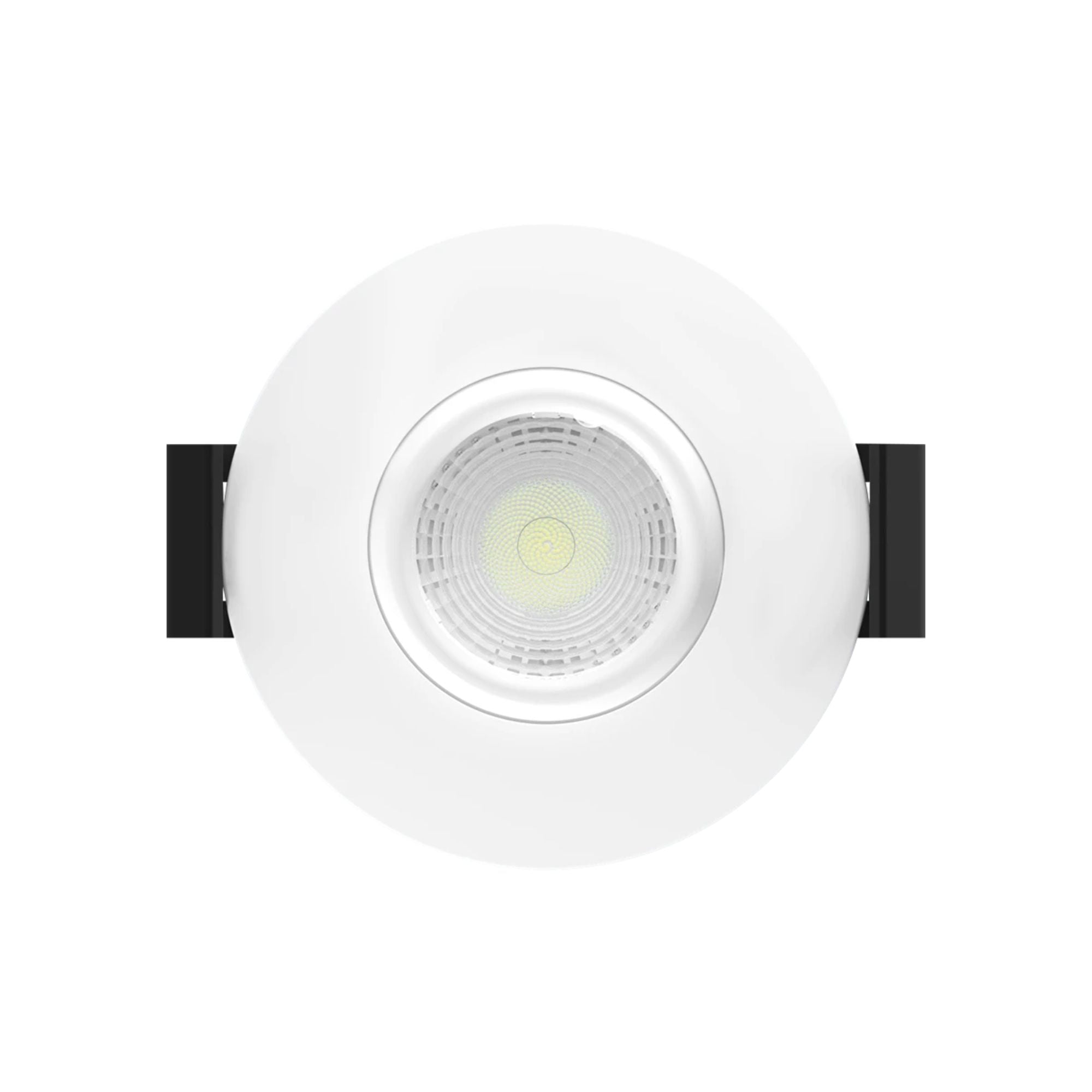 2 Pack Canless Gimbal Downlight - 400 Lumens, 5 CCT Adjustable, 20° Spot Beam Angle, White Smooth Trim - Perfect for Kitchen, Living Room & Bedroom Recessed Lighting