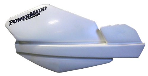 PowerMadd 34104 Trail Star Hand Guard - White | ATV & UTV Hand Protector for Off-Road Riding | Durable Motorcycle Handguards for Trail, Dirt Bike & Snowmobile Use