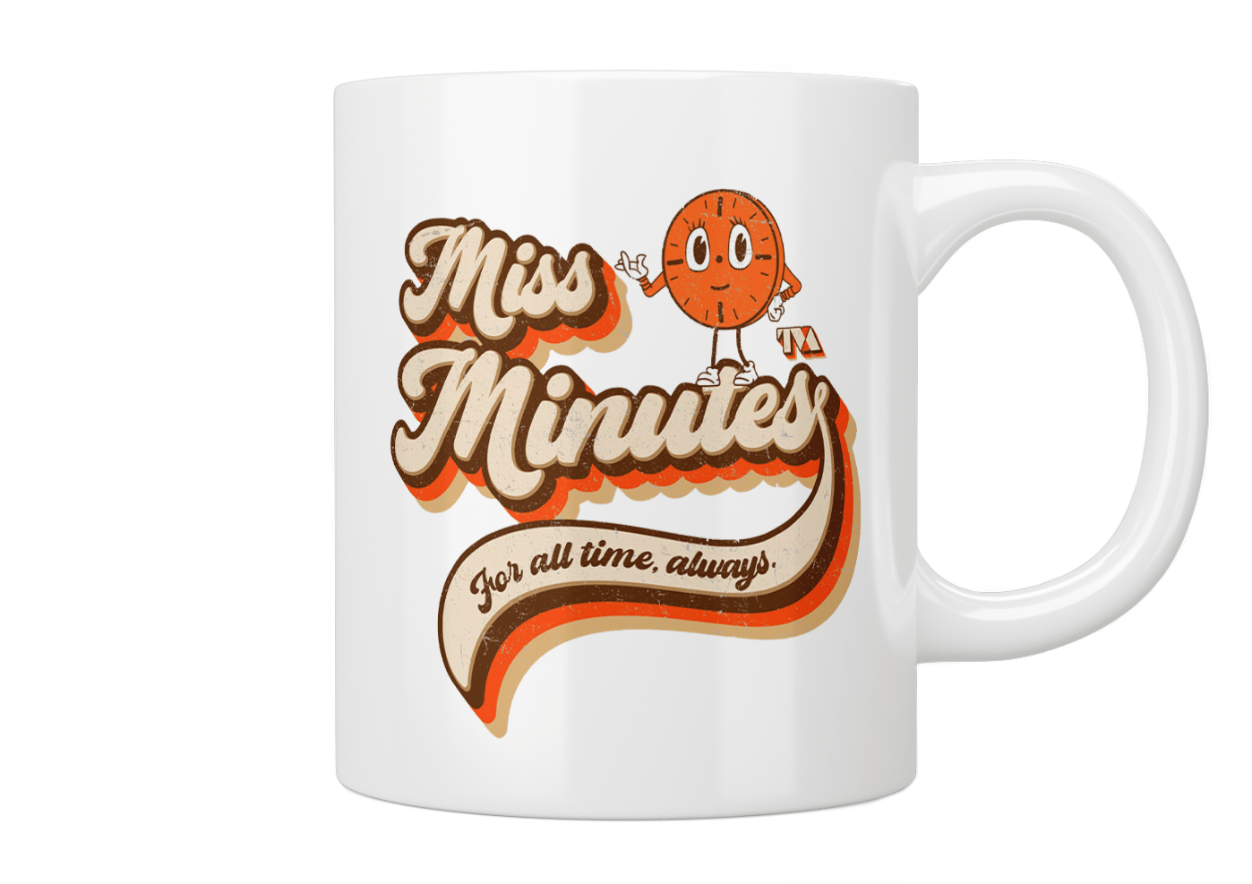 Miss Minutes 'For All Time, Always' Loki TV Show Inspired Coffee Mug - Perfect for Marvel Fans, Office Use & Gift Giving