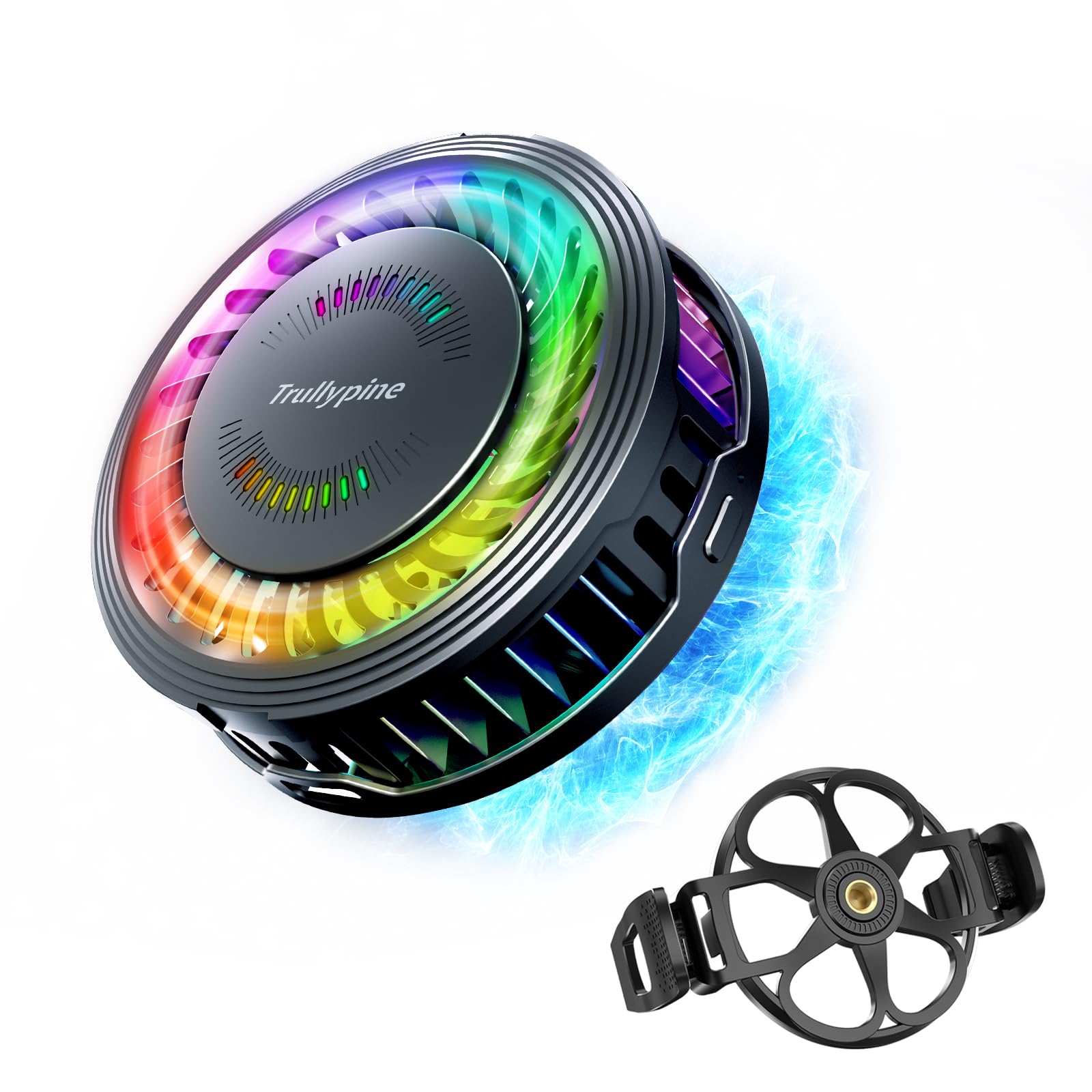 Magnetic Phone Cooler - Portable Gaming Phone Cooling Fan with Semiconductor Heatsink | Lightweight Mobile Radiator for iPhone, iPad, Android | Perfect for Gaming, Vlogging & Outdoor Use