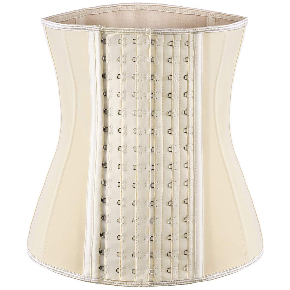 ECOWALSON Women's Waist Trainer Corset - Steel Boned Body Shaper & Girdle with Extender for Tummy Control & Hourglass Figure | Perfect for Workouts, Postpartum Recovery & Special Occasions