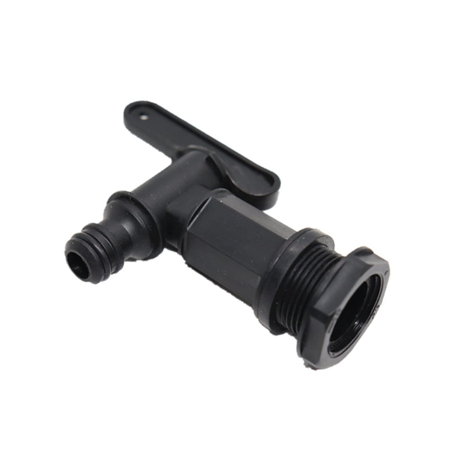 High Pressure & Temperature Resistant Plastic Water Butt Tap Adaptor - Garden Hose Connector for Rain Barrel, Beer Brewing, Home Brew Faucet Replacement (Black) - Perfect for Outdoor Watering, Home Brewing & Rainwater Collection