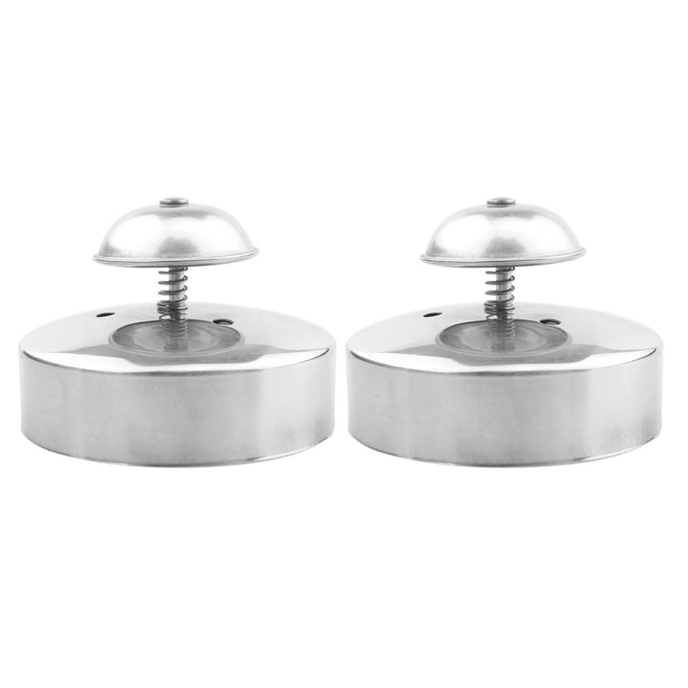 HEMOTON 2-Pack Stainless Steel Sandwich Cutter & Sealer - Round DIY Crustless Sandwich Maker for Uncrustables, Hamburgers & Pies | Perfect for Kids' Lunches, Picnics & Quick Snacks