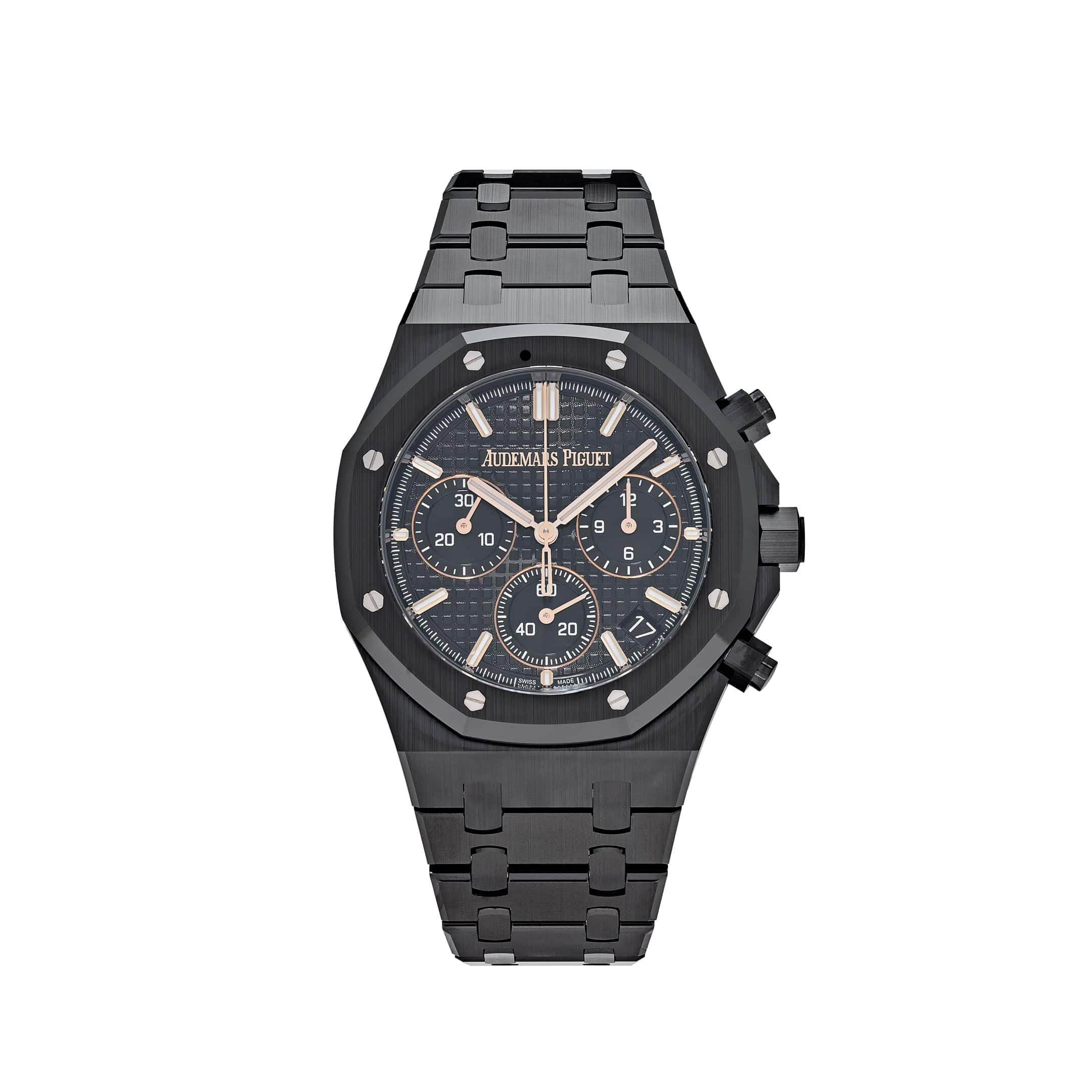 Audemars Piguet Royal Oak 26240CE.OO.1225CE.01 Automatic Chronograph Men's Watch - 50th Anniversary Limited Edition Black Ceramic - Luxury Dress & Sports Watch for Business & Special Occasions