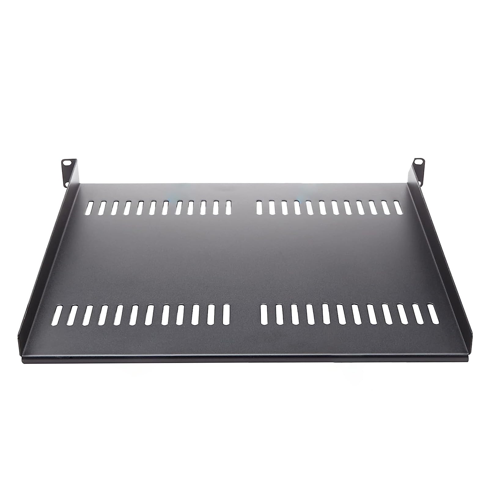SUCHUANGUANG 1U Vented Server Rack Shelf - Heavy Duty Steel Tray for 19