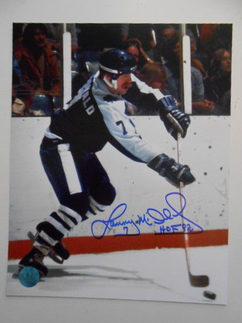 Authentic Lanny McDonald Toronto Maple Leafs Signed NHL 8x10 Photo with COA - Perfect for Hockey Memorabilia Collectors & Sports Fans Display