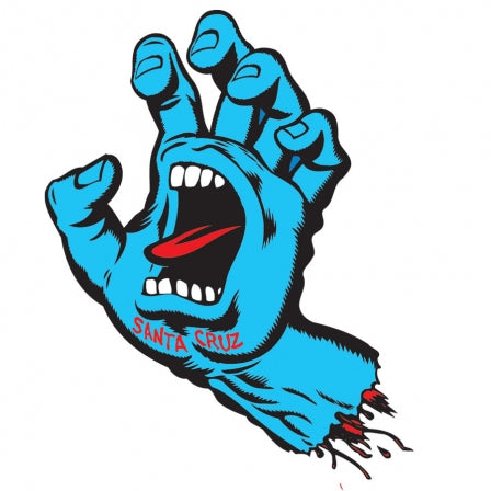 Santa Cruz Screaming Hand Sticker - Big 6 Size - Durable Vinyl Decal for Skateboards, Laptops, Helmets & Water Bottles - Cool Skateboarding Accessories
