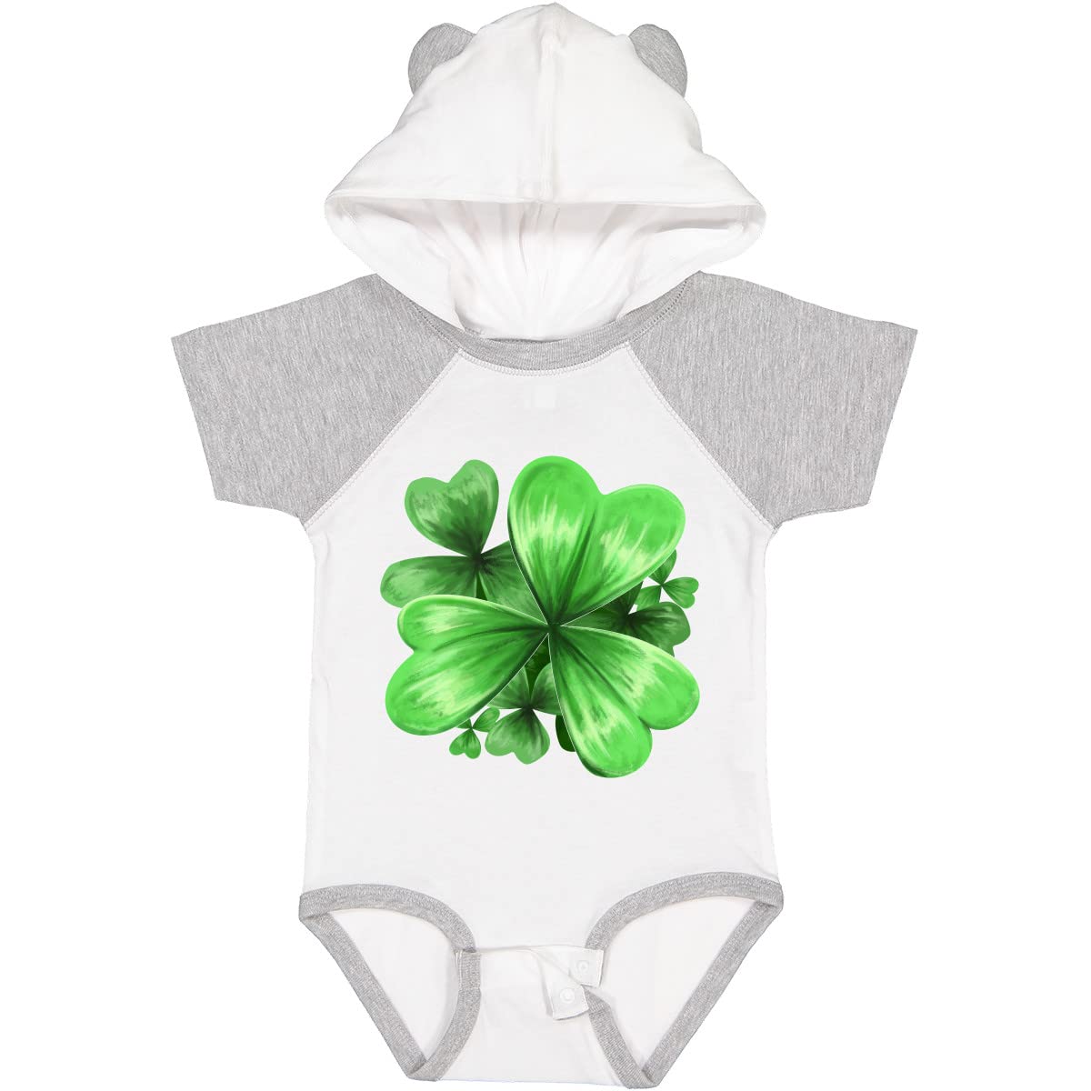 Inktastic Painted Clover Patch Shamrocks Baby Bodysuit - St. Patrick's Day Outfit for Infants & Toddlers - Perfect for Irish-Themed Parties, Family Photos & Holiday Celebrations