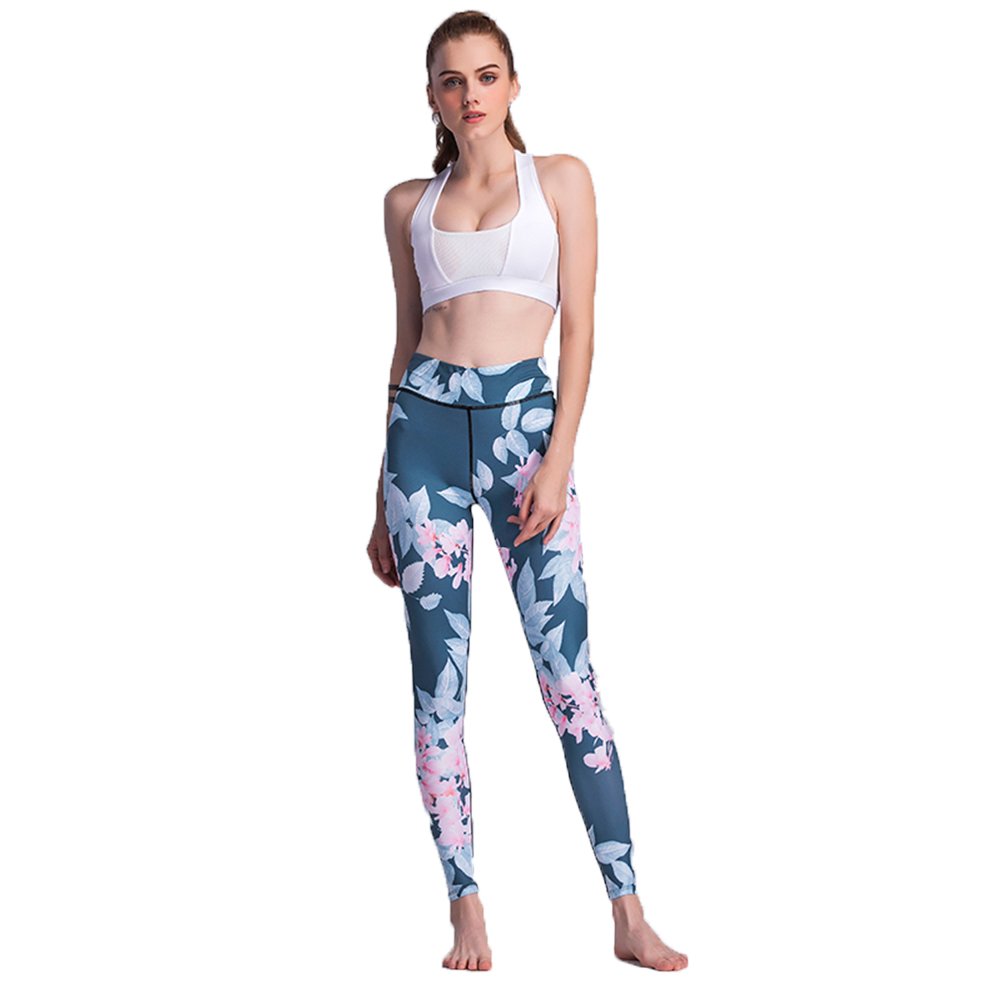 Women's Floral Print Yoga Leggings - High Waisted Stretchy Workout Tights for Running, Gym & Fitness - Comfortable Casual Athletic Pants for Women - Perfect for Yoga, Pilates & Daily Wear