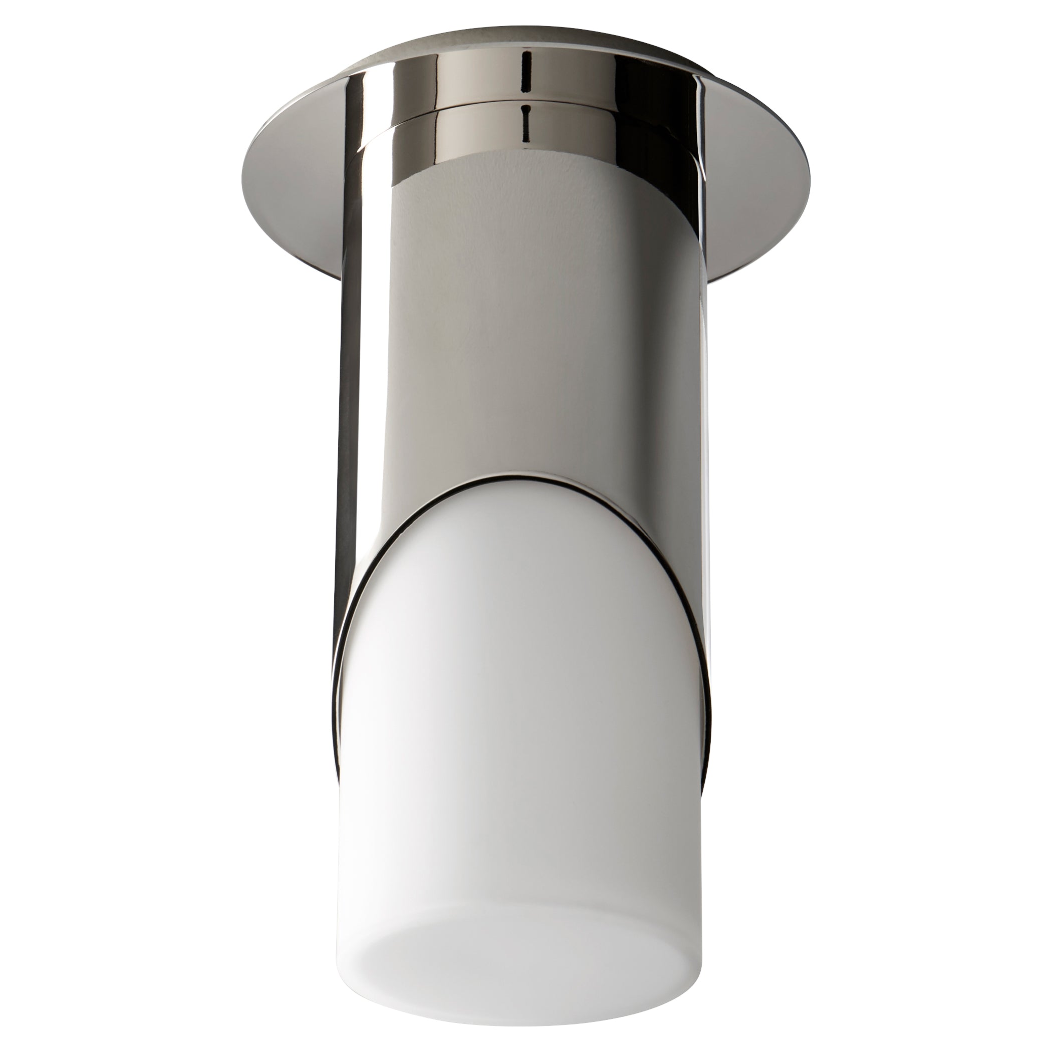 Oxygen Ellipse 3 354 120 Ceiling Mount Light Fixture in Polished Nickel - Modern Lighting for Living Room, Bedroom & Hallway