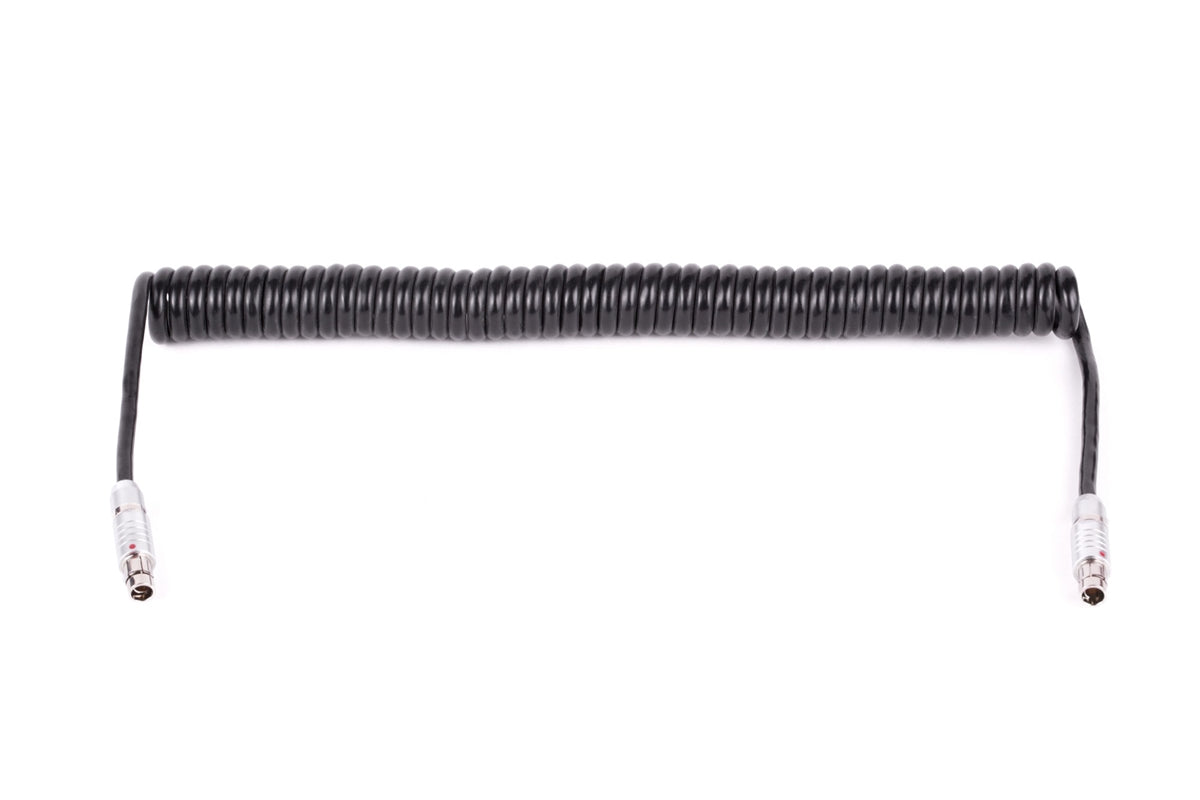 WC Coiled 3-Pin to 3-Pin Fischer Power Cable - Durable Extension Cord for Medical Equipment, Audio Devices & Industrial Machinery