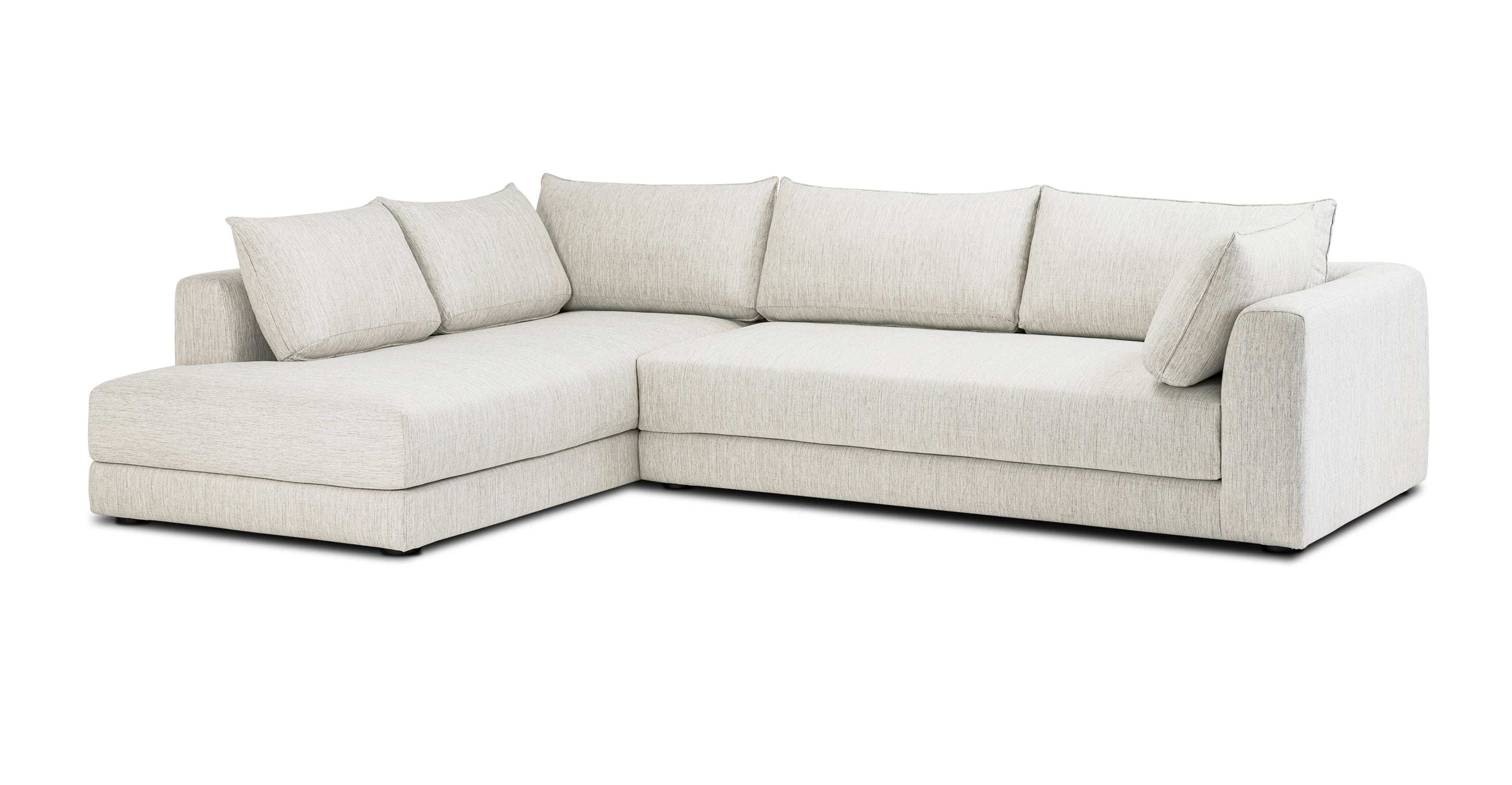 Stylish Marcel Left Facing Corner Sectional Sofa - Modern L-Shaped Couch for Living Room, Family Room & Small Spaces