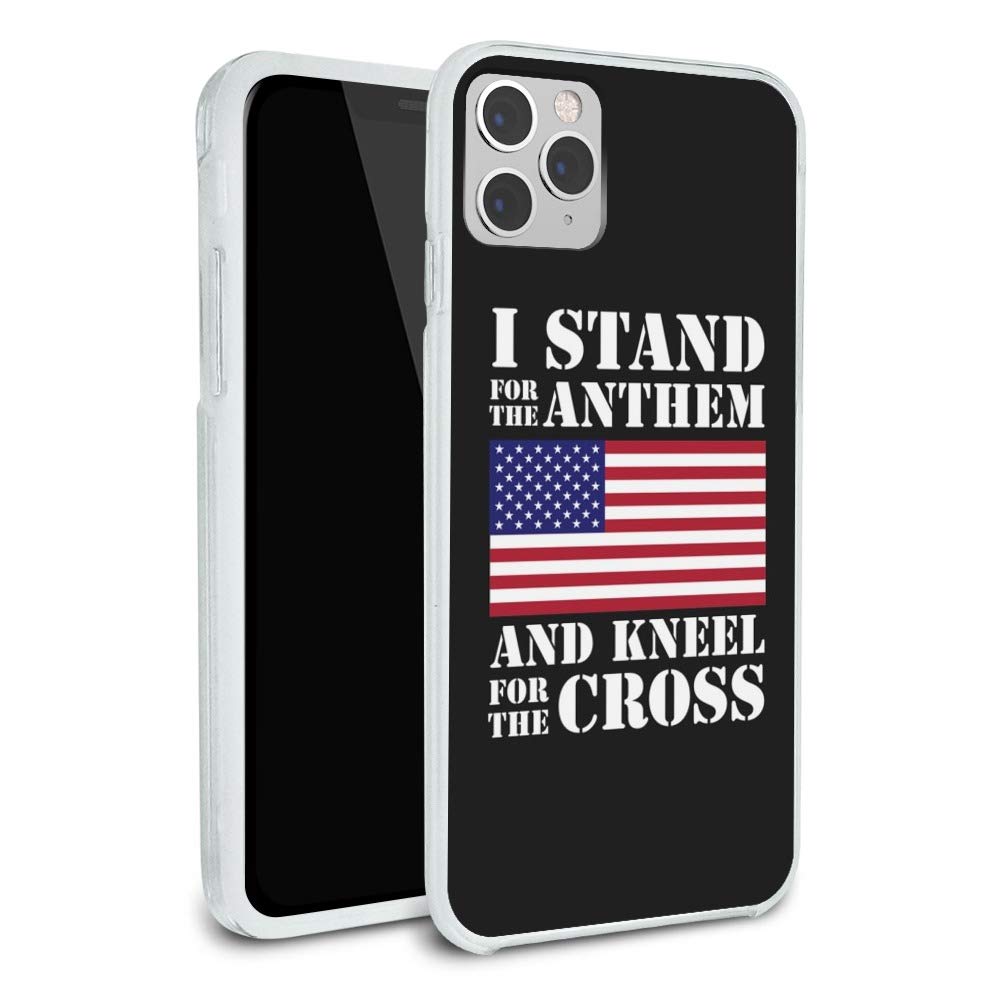 Patriotic USA Flag iPhone Case - Slim Fit Hybrid Rubber Bumper Cover for Apple iPhone 8/8 Plus/X/11/11 Pro/11 Pro Max - Show Your American Pride at Sporting Events & National Holidays