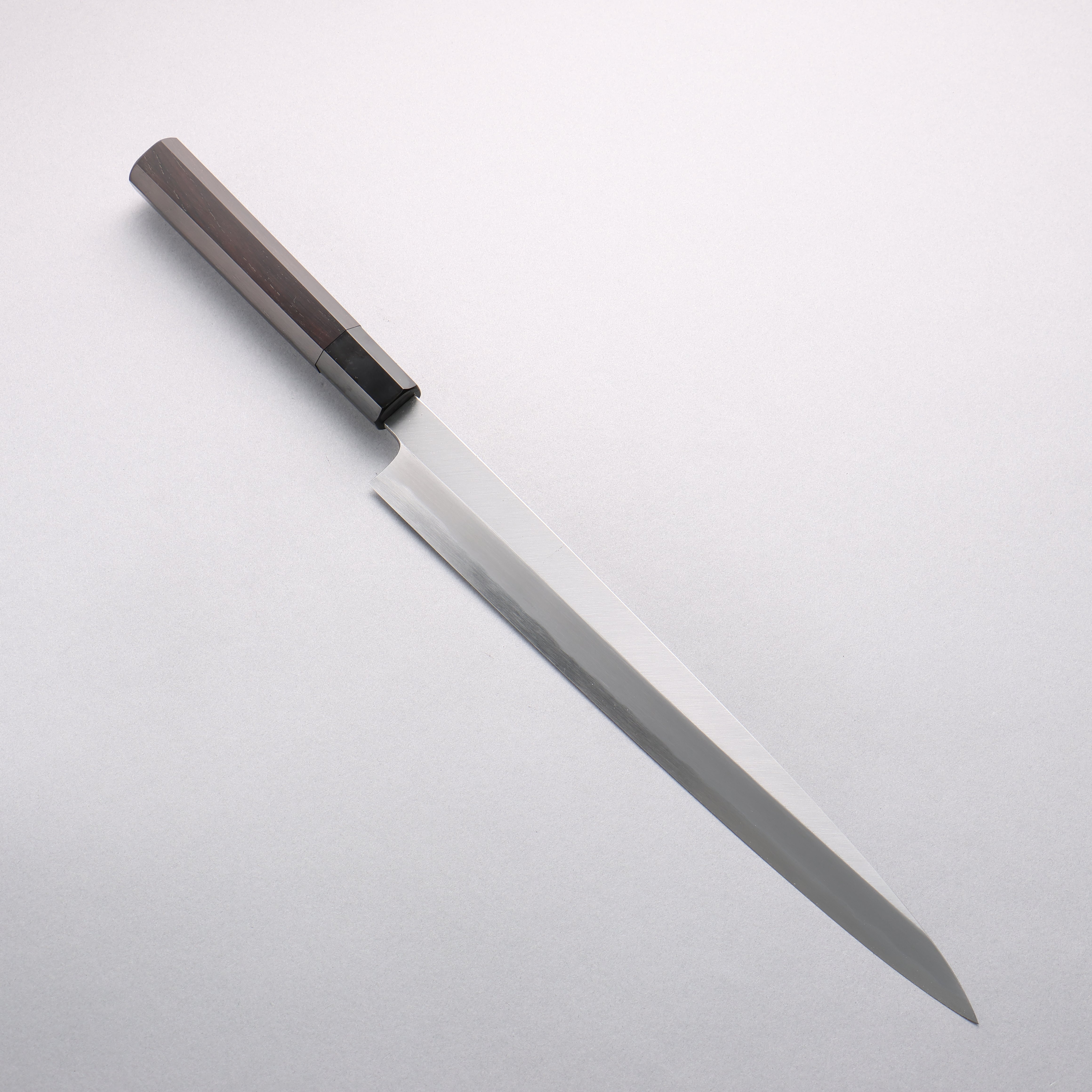 Premium Minamoto Akitada White Steel No.2 Yanagiba Sushi Knife 300mm - Ebony Wood Handle Japanese Chef Knife for Sashimi, Sushi Making & Precision Cutting