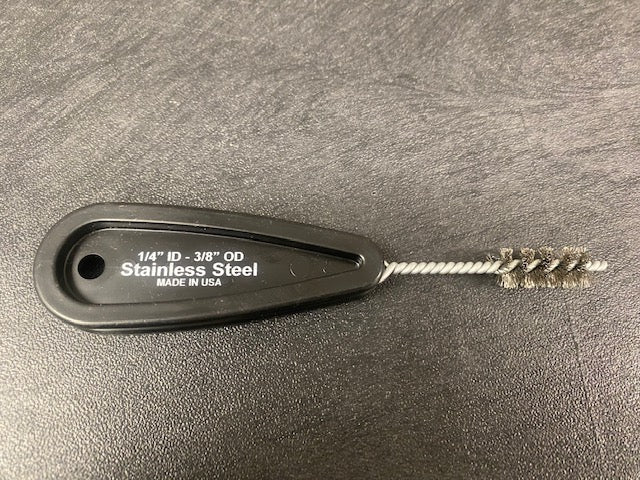 7/16 (11.1mm) Inside Tube Brush - Flexible Cleaning Tool for Plumbing, HVAC, and Automotive Maintenance