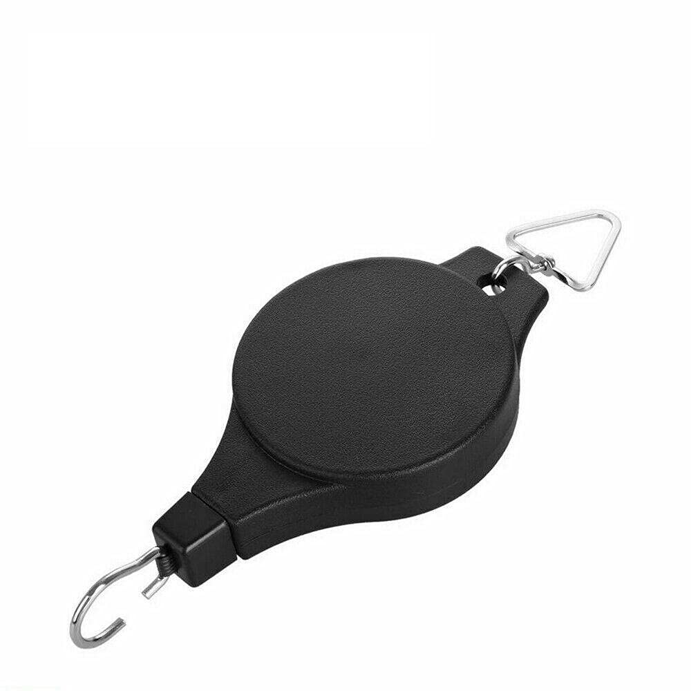 3PCS Retractable Pulley Hook Basket Hanger - Adjustable Hanging Planters for Indoor Outdoor Garden, Patio, Balcony Decor - Perfect for Flowers, Herbs, Succulents & Home Gardening Accessories