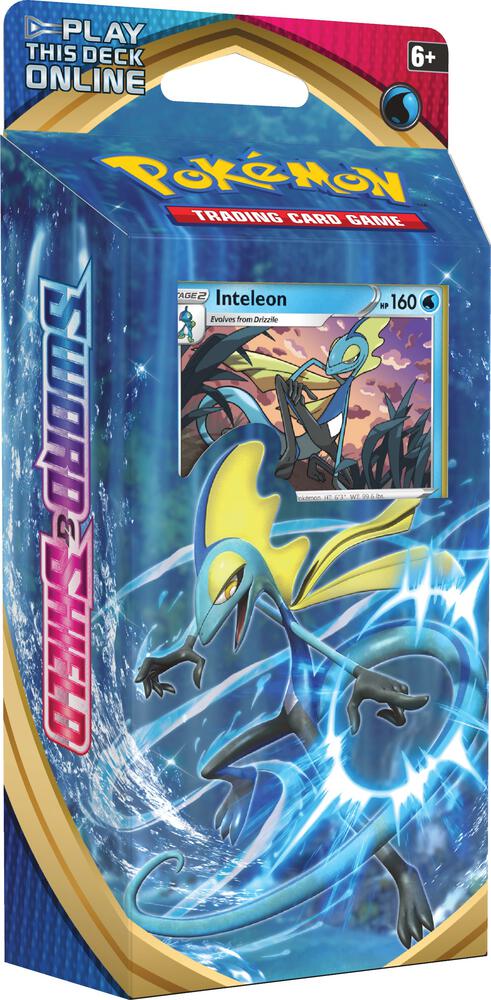 Pokemon Sword & Shield Theme Deck - Inteleon VMAX | Collectible Trading Card Game Deck for Battles & Tournaments | Perfect for Beginners & Competitive Players