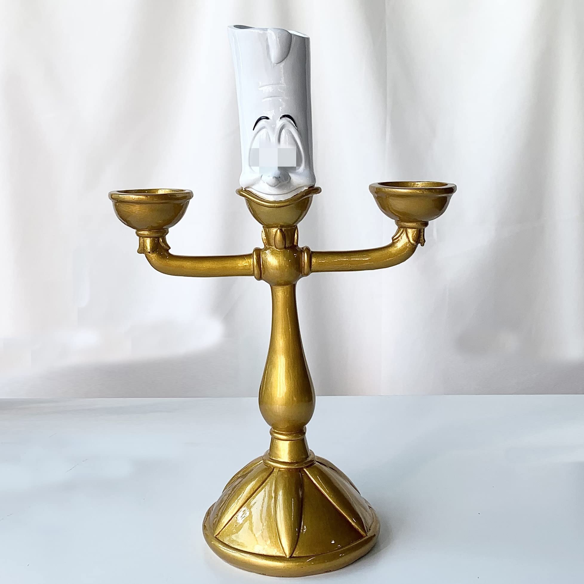 Beauty and The Beast Lumiere Candle Holder - Elegant Home Decor for Bedroom, Living Room & Wedding Centerpiece - Inspired by Disney's Enchanted Castle