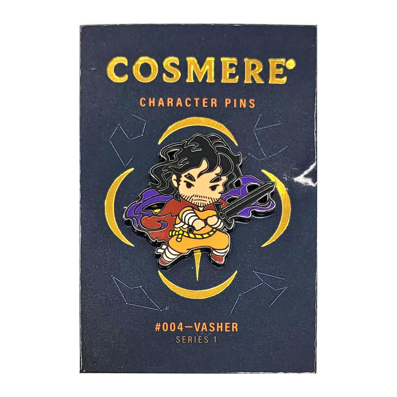 Vasher Character Pin Series 1 #004 - Collectible Enamel Pin for Backpacks, Jackets & Accessories - Perfect for Anime Fans & Pin Collectors