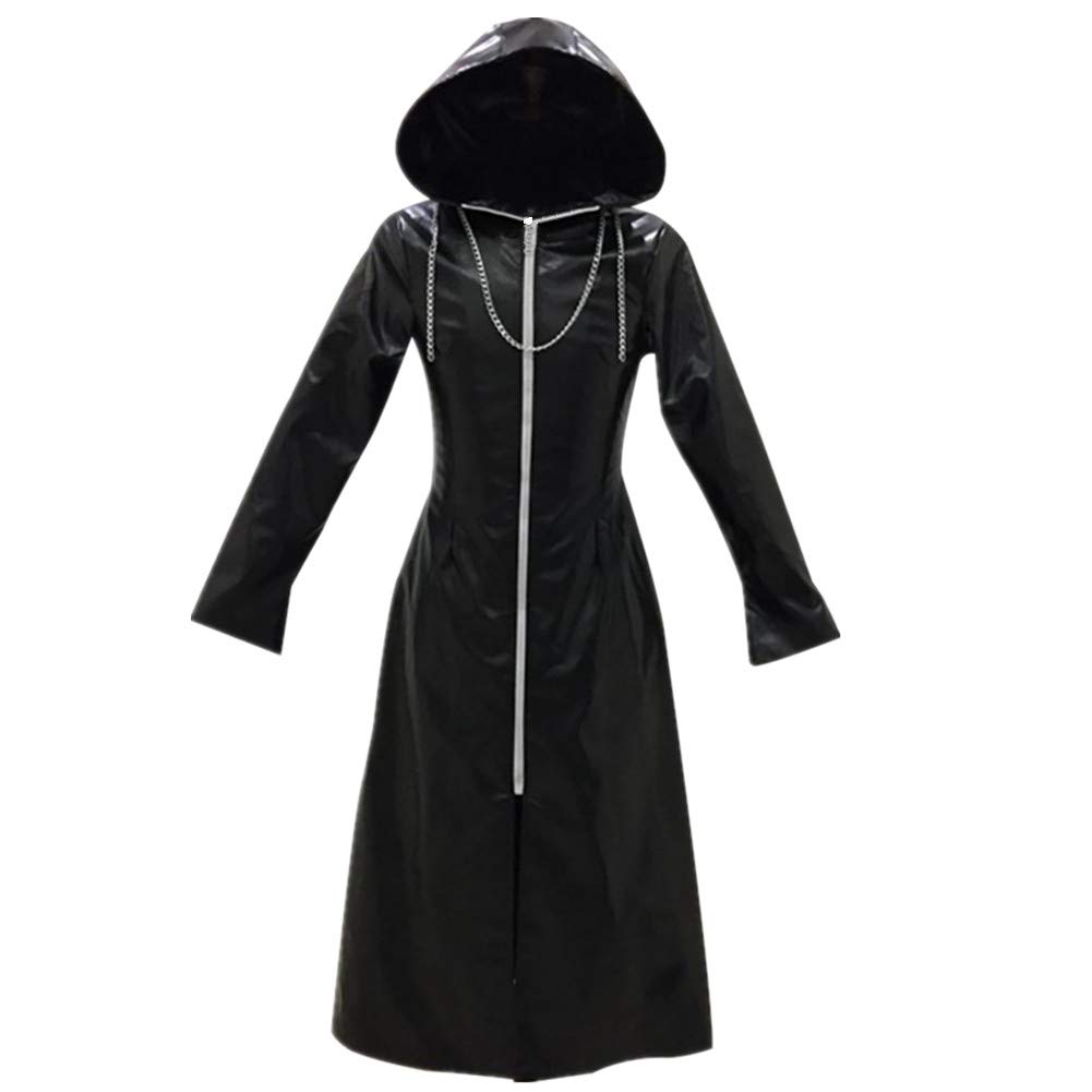 Kingdom Hearts Roxas Cosplay Costume - Faux Leather Cloak with Hood for Halloween, Christmas Parties & Anime Conventions - Perfect for Cosplay Events & Themed Gatherings