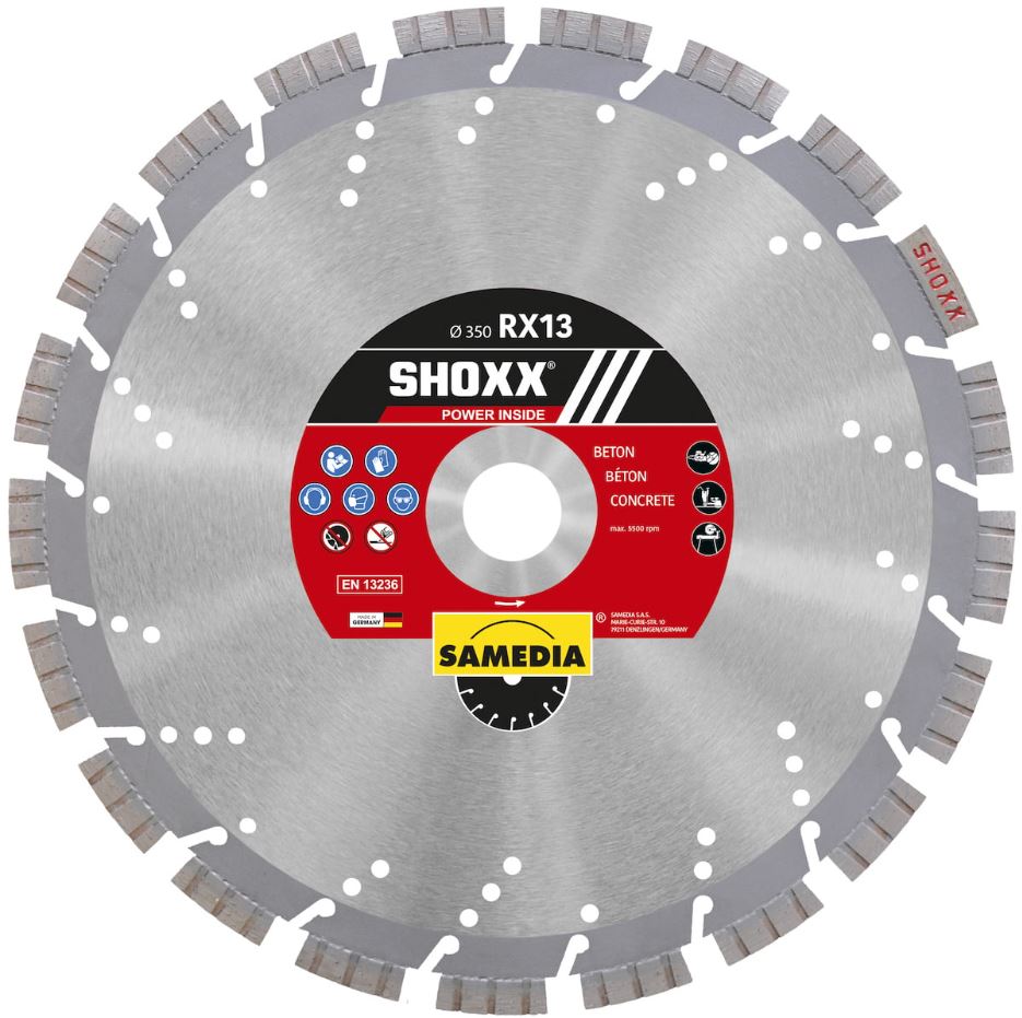 Samedia SHOXX RX13 Diamond Blade - Premium Cutting Disc for Tile, Concrete & Stone - Perfect for Construction, Renovation & DIY Projects