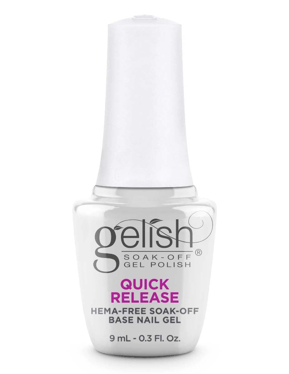 Gelish Quick Release Base Coat - 0.5 fl oz Nail Polish Primer for Easy Removal & Long-Lasting Manicures - Perfect for Salon Professionals & At-Home Nail Care