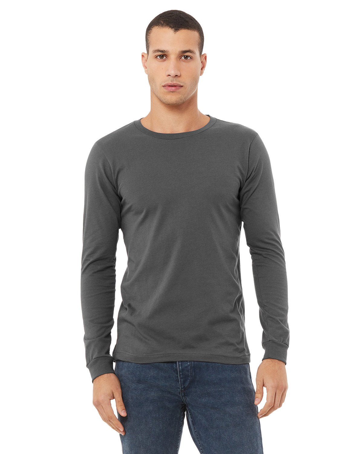 Bella + Canvas 3501 Unisex Jersey Long Sleeve T-Shirt - Soft Cotton Crewneck Tee for Men & Women - Perfect for Casual Wear, Layering & Everyday Comfort