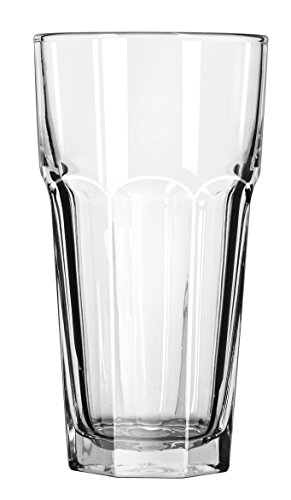 Libbey Gibraltar 22oz Iced Tea Glasses Set of 24 - Durable Clear Glass Tumblers for Iced Tea, Lemonade & Cold Beverages - Perfect for Restaurants, Cafes & Home Entertaining