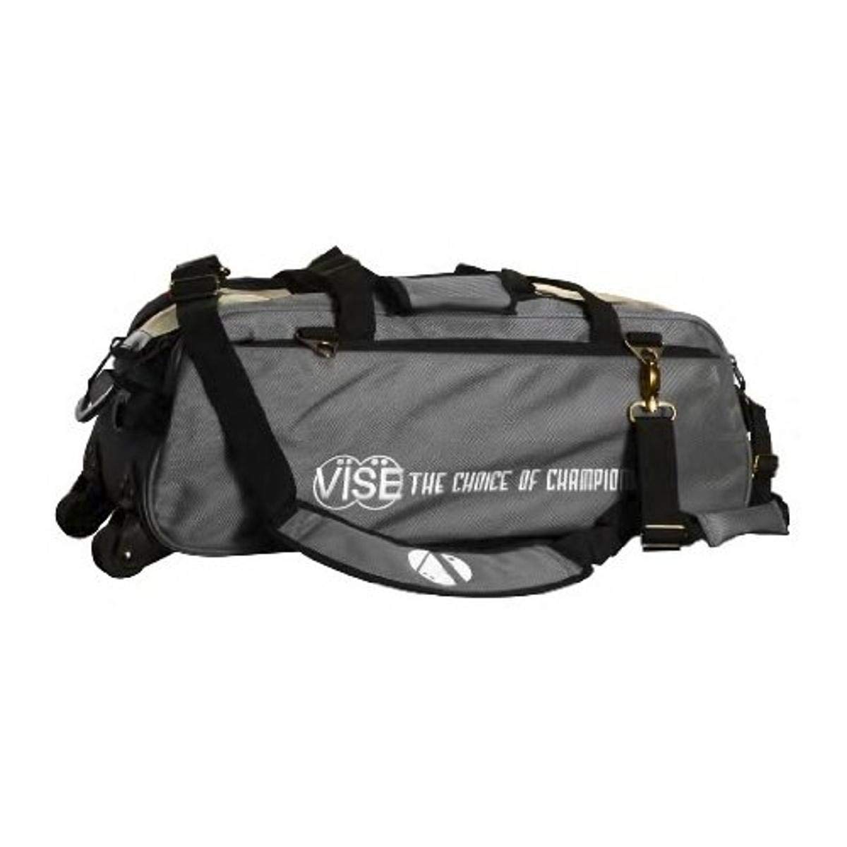 Premium 3-Ball Bowling Tote Bag with Wheels - Durable Rolling Bowling Ball Carrier for League & Practice - Perfect for Travel & Tournaments